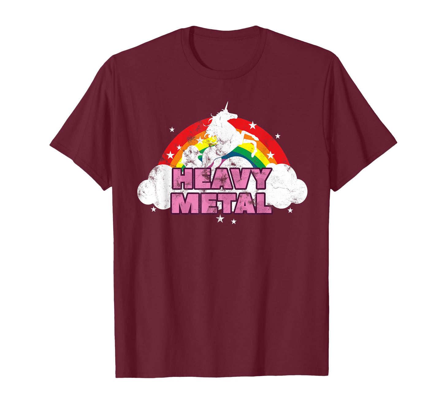 Cute Heavy Metal Unicorn Graphic Men Woman Kids T-Shirt