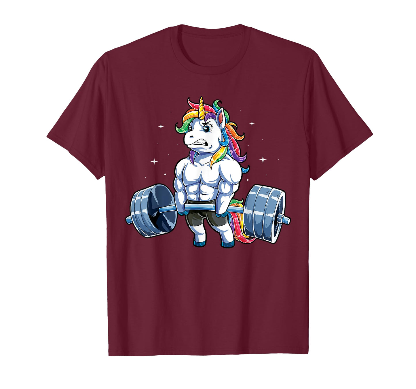 Unicorn Weightlifting T shirt Deadlift Fitness Gym Women Tee T-Shirt