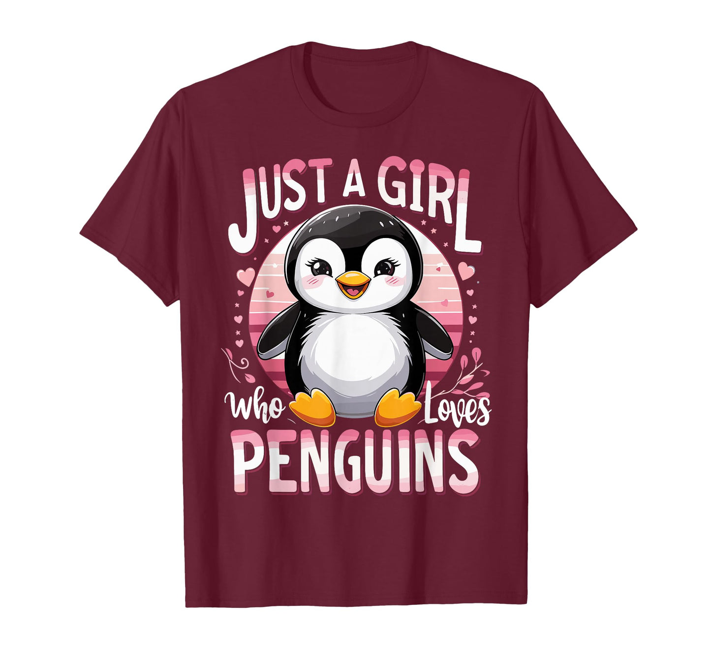 Funny Penguins Animal Just A Girl Who Loves Penguin T-Shirt