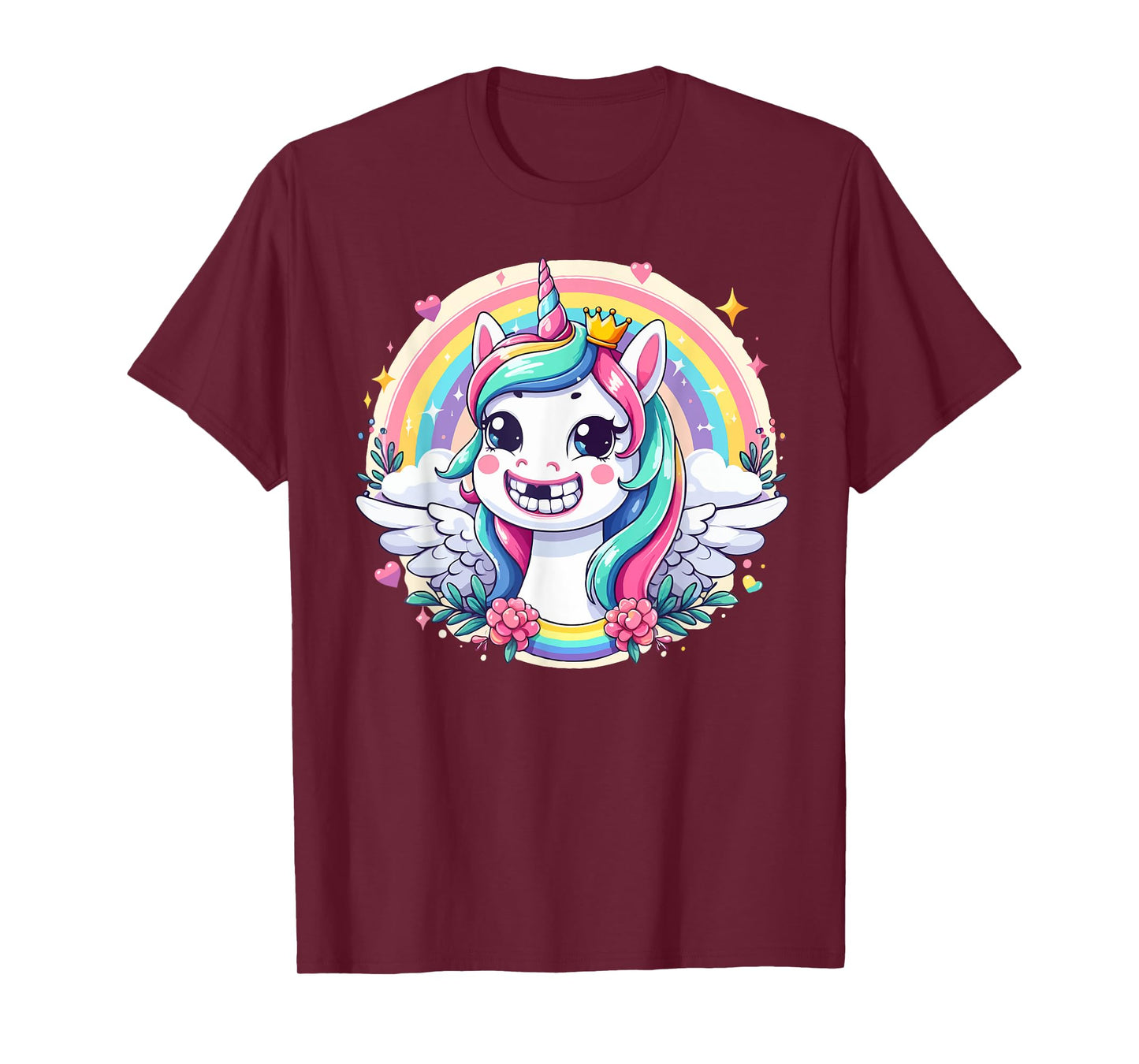 I Lost My First Tooth Teeth Out Cute Unicorn T-Shirt