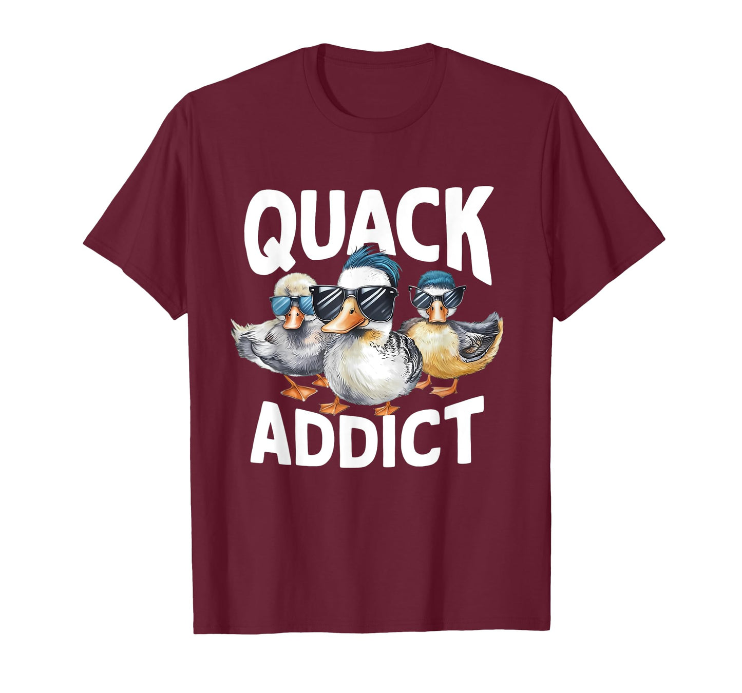 Quack Addict Funny Mallard Duck Lover T-Shirt