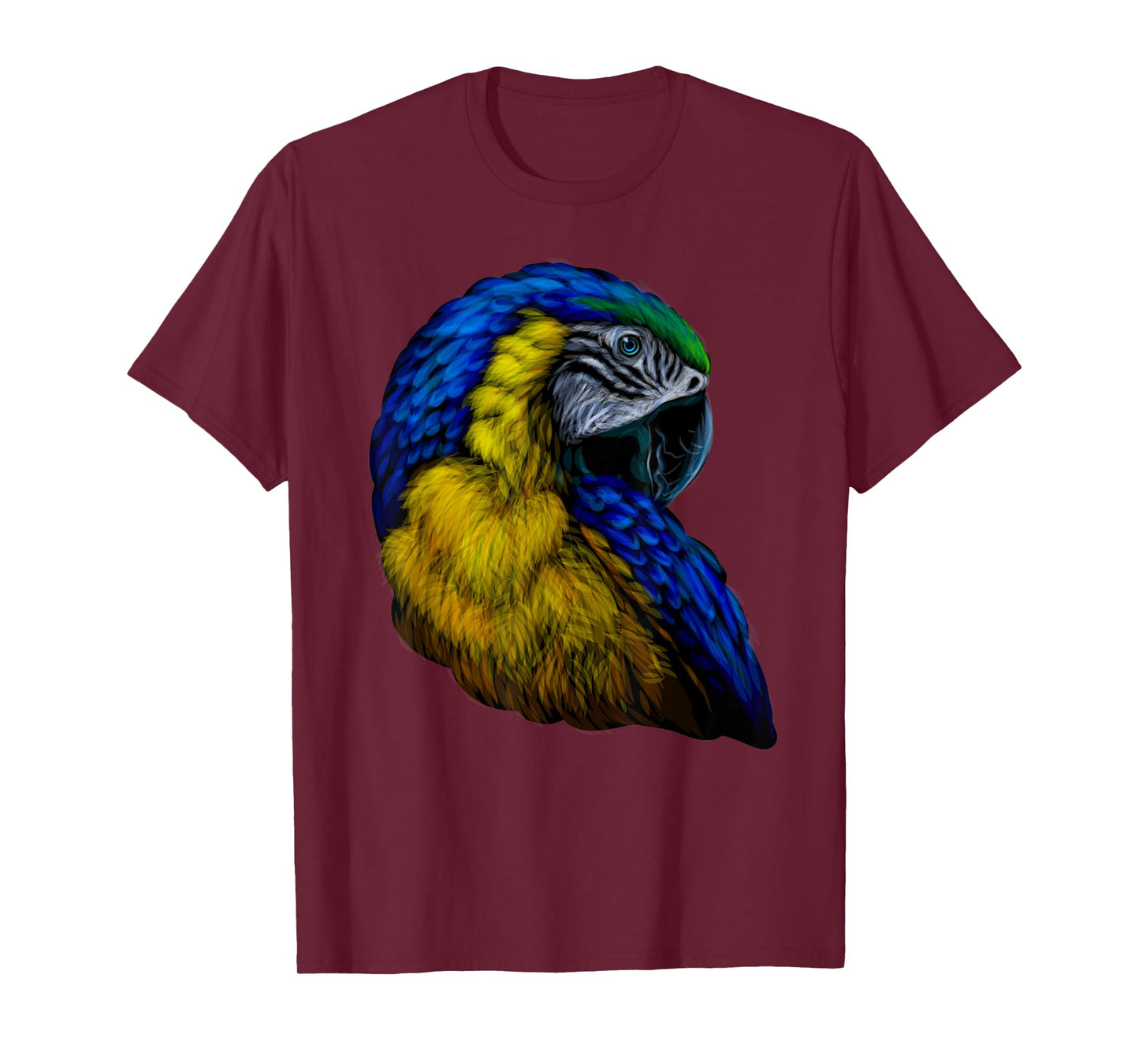colorful scarlet Macaw parrot bird Hand drew for lovers Art T-Shirt