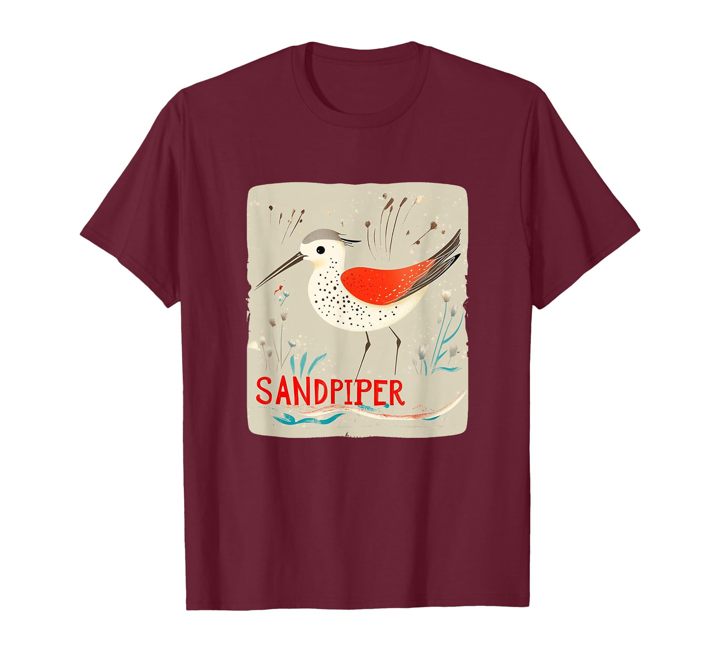 Admire the Elegance of the Sandpiper Bird for Boys and Girls T-Shirt