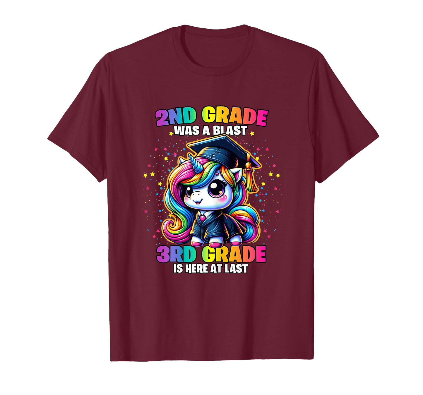 Graduation 2nd Grade Was a Blast Unicorn Girls Grad Magical T-Shirt
