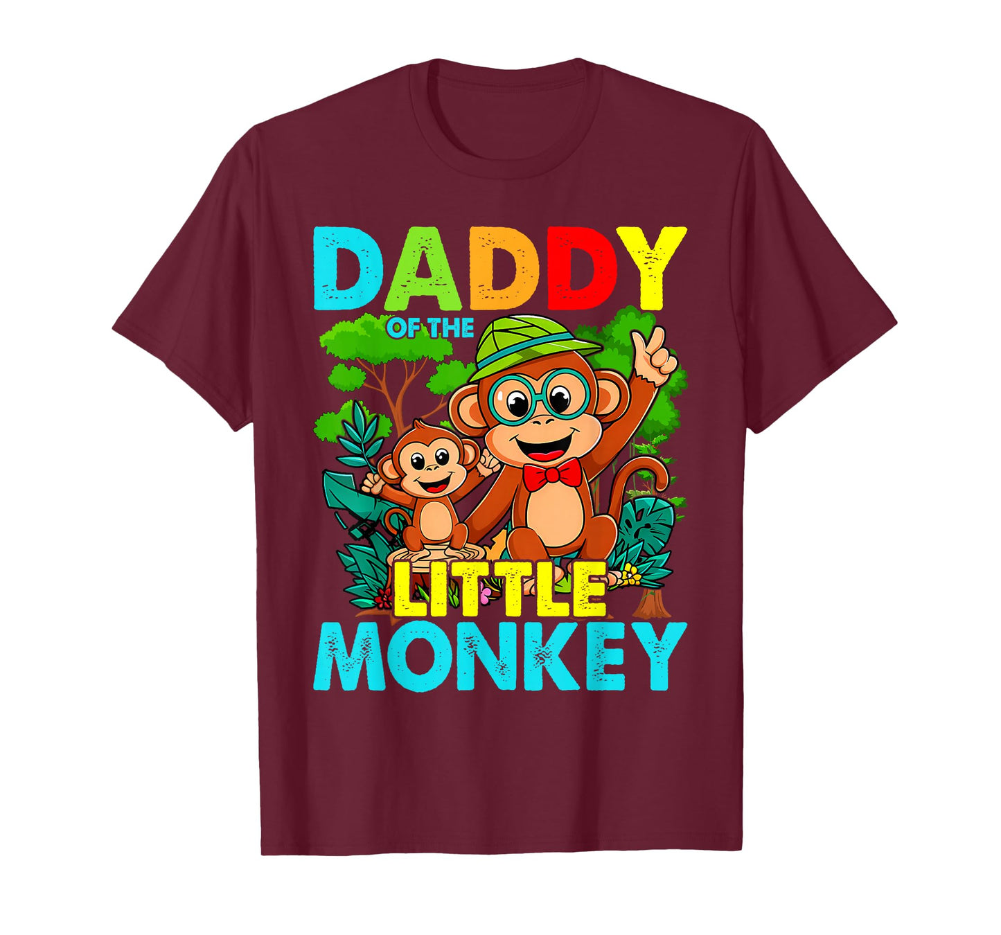 Daddy Of Little Monkey Birthday Family Matching T-Shirt