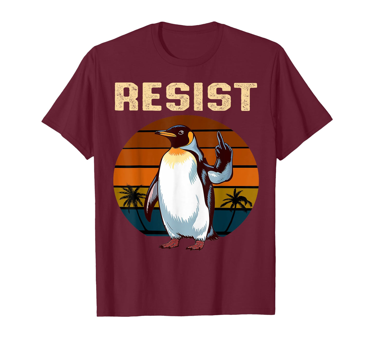 Penguin Flippers Up Resist Funny Penguins Against Trump T-Shirt