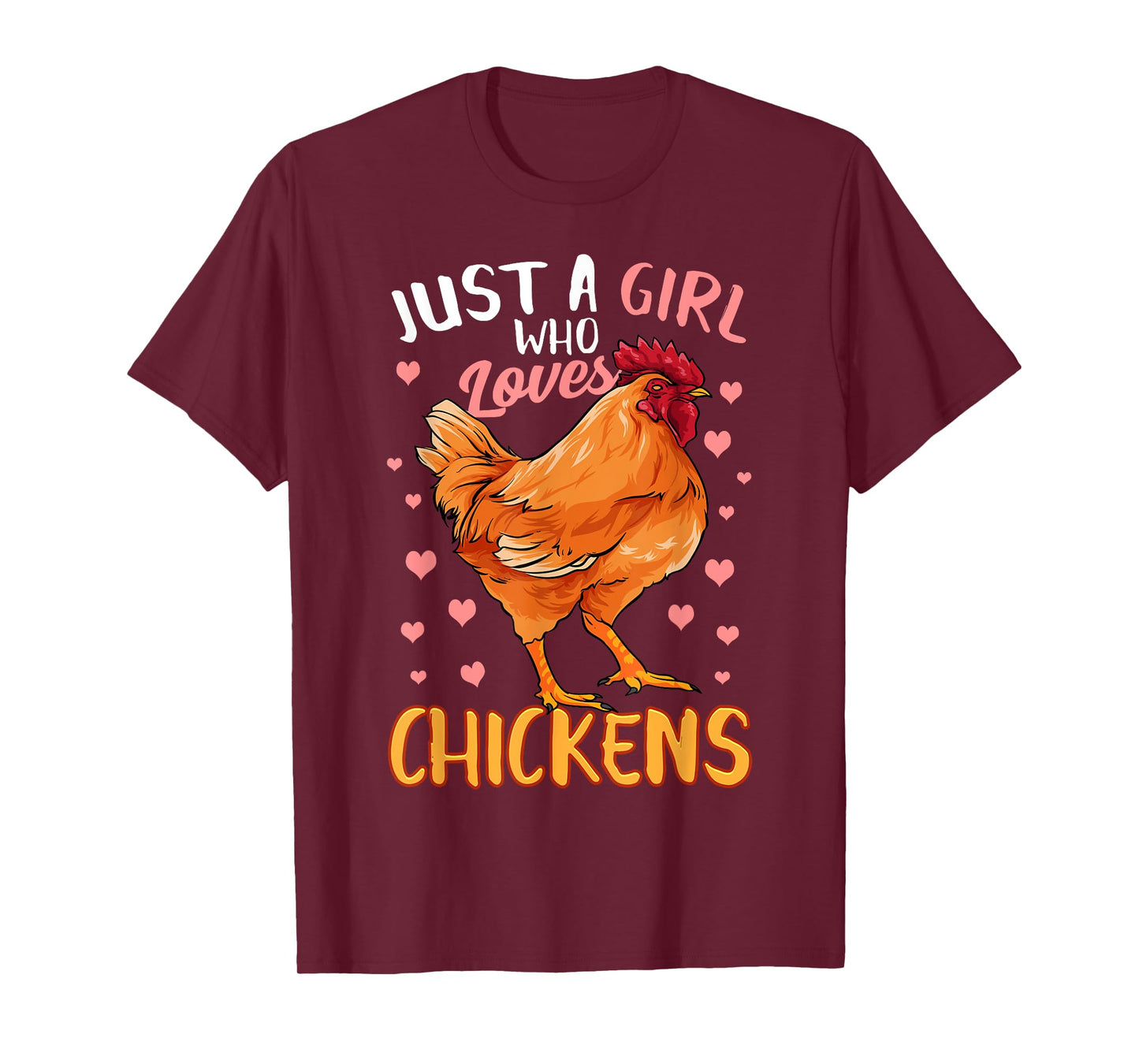 Just A Girl Who Loves Chickens Shirt Chicken Shirt For Girls T-Shirt