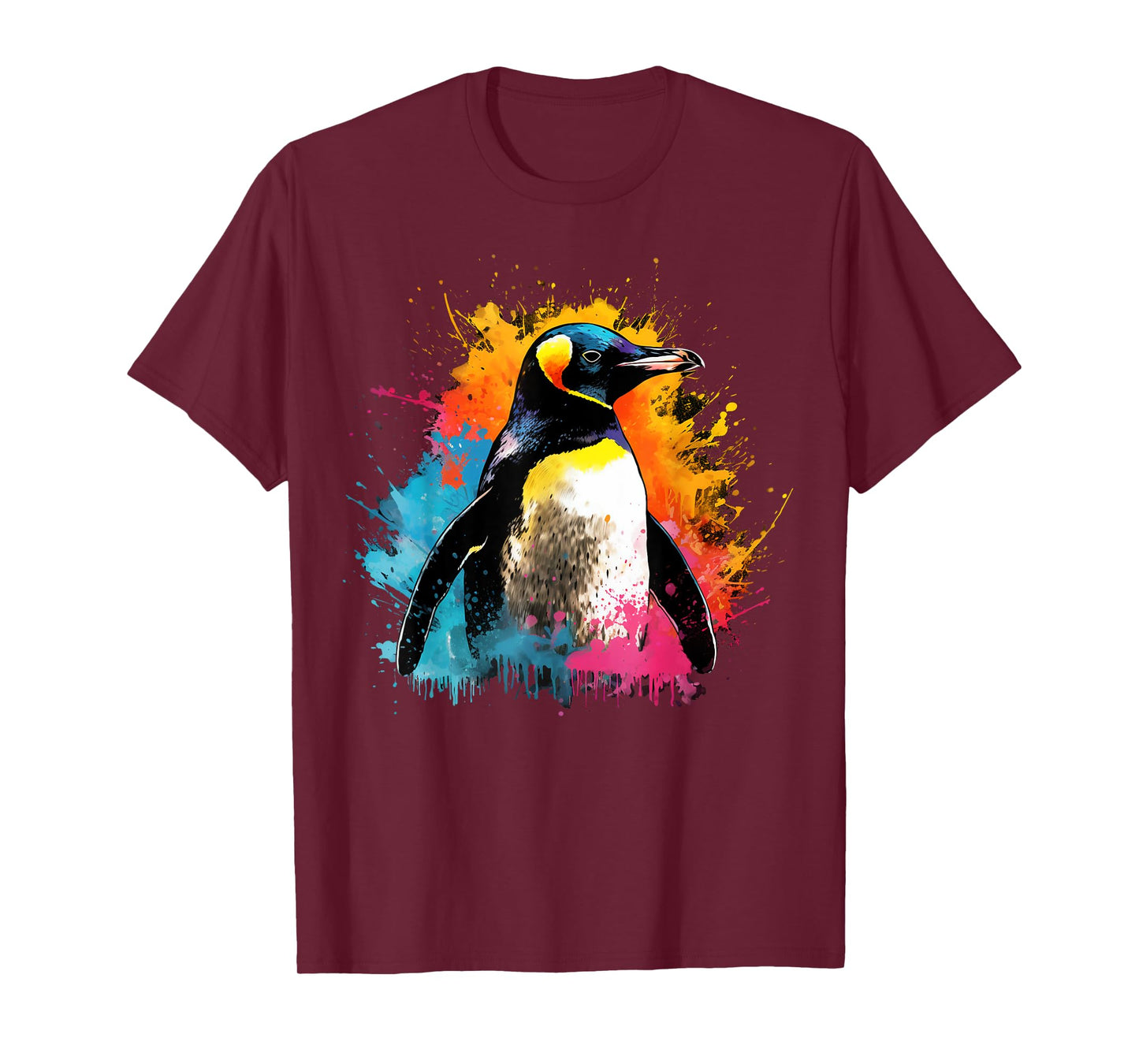 Artistic Colorful Pop Art painted Penguin T-Shirt