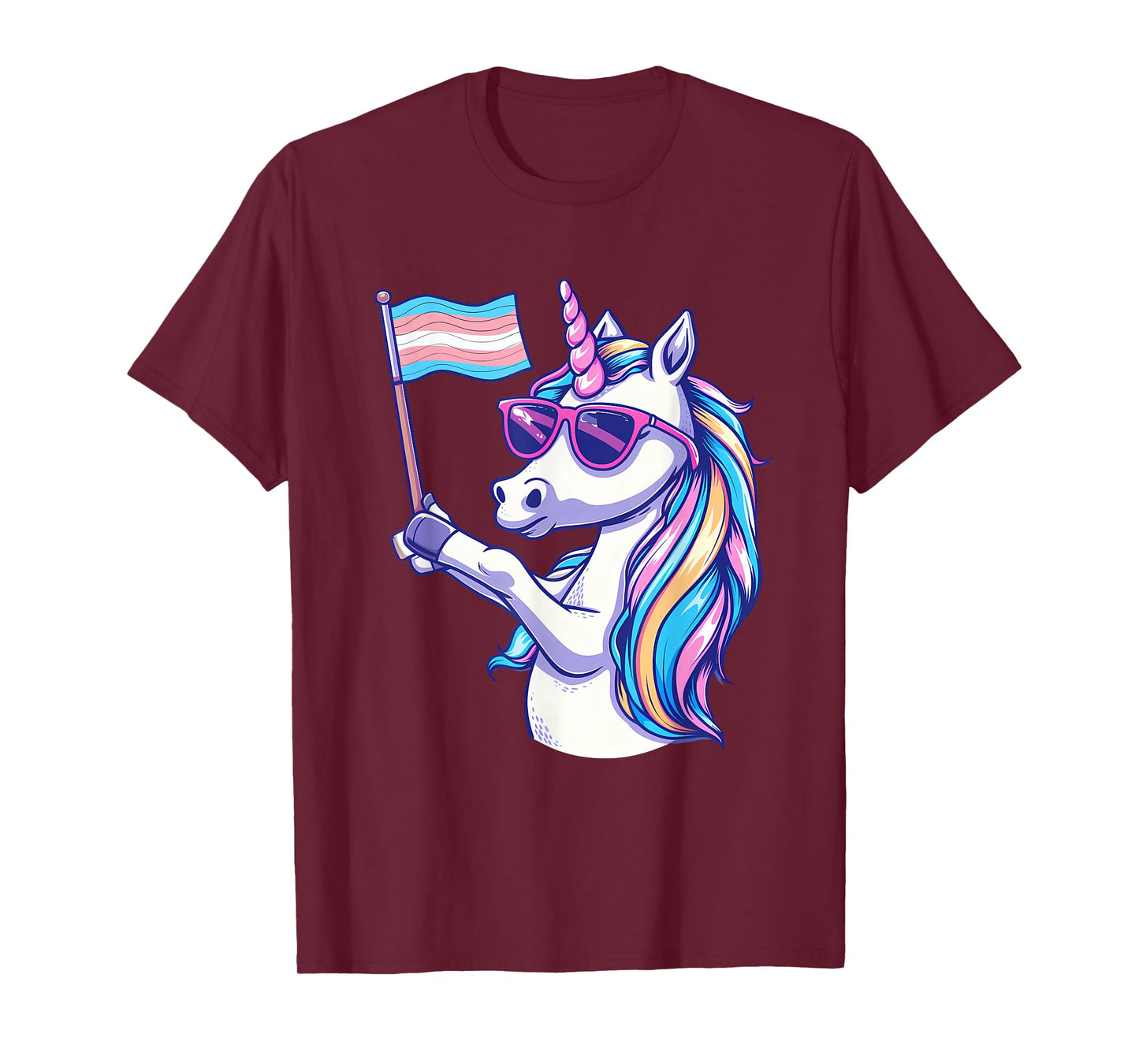 Transgender Unicorn LGBT Transsexual Flag Transsexuality T-Shirt