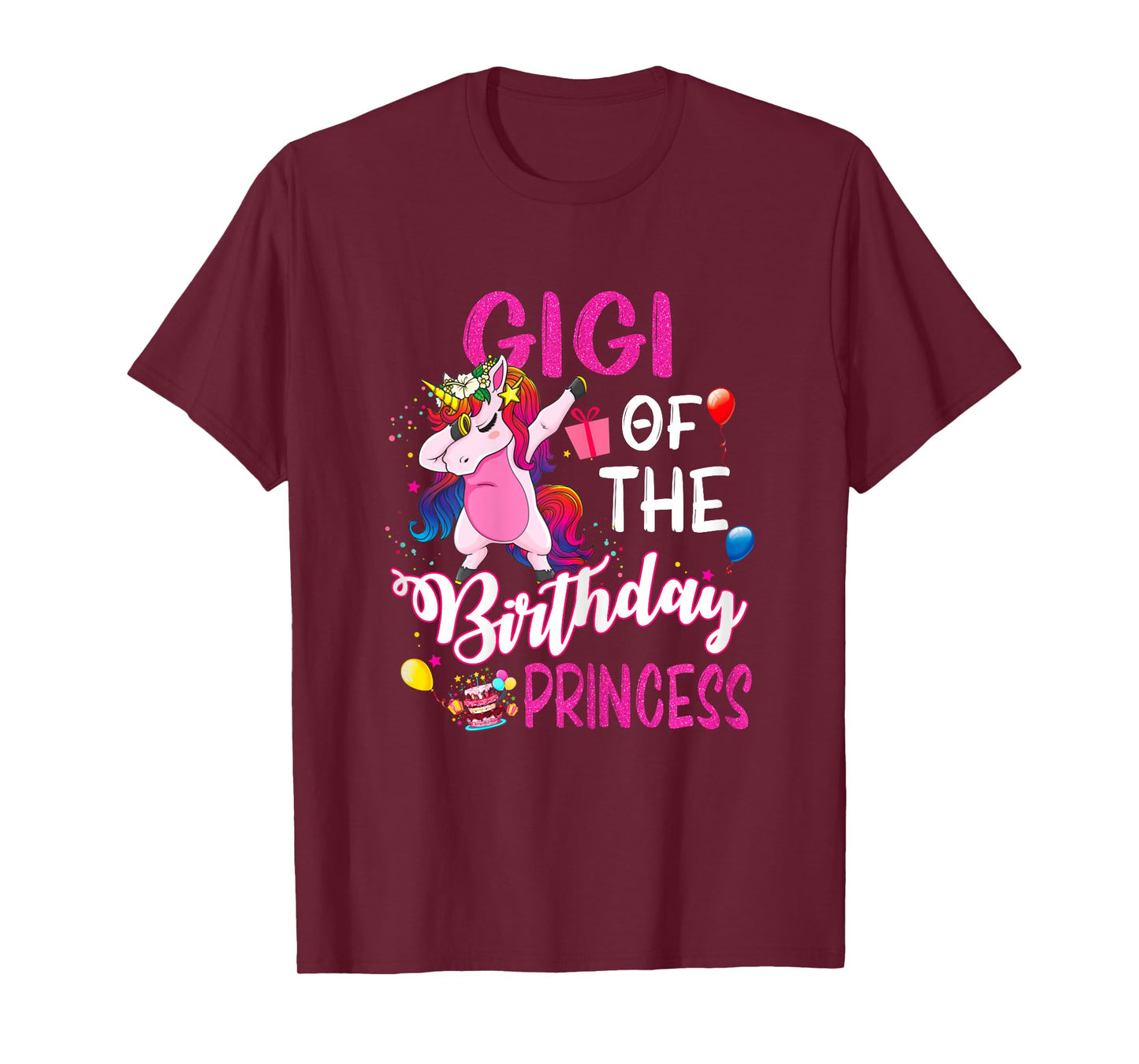Gigi Of The Birthday Princess Unicorn Girl T-Shirt