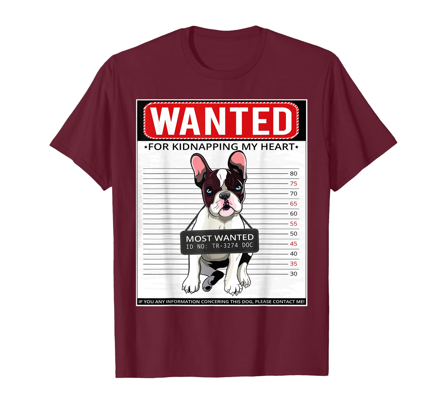 French Bulldog Frenchie Dog T-Shirt for Men Women Girls Kids