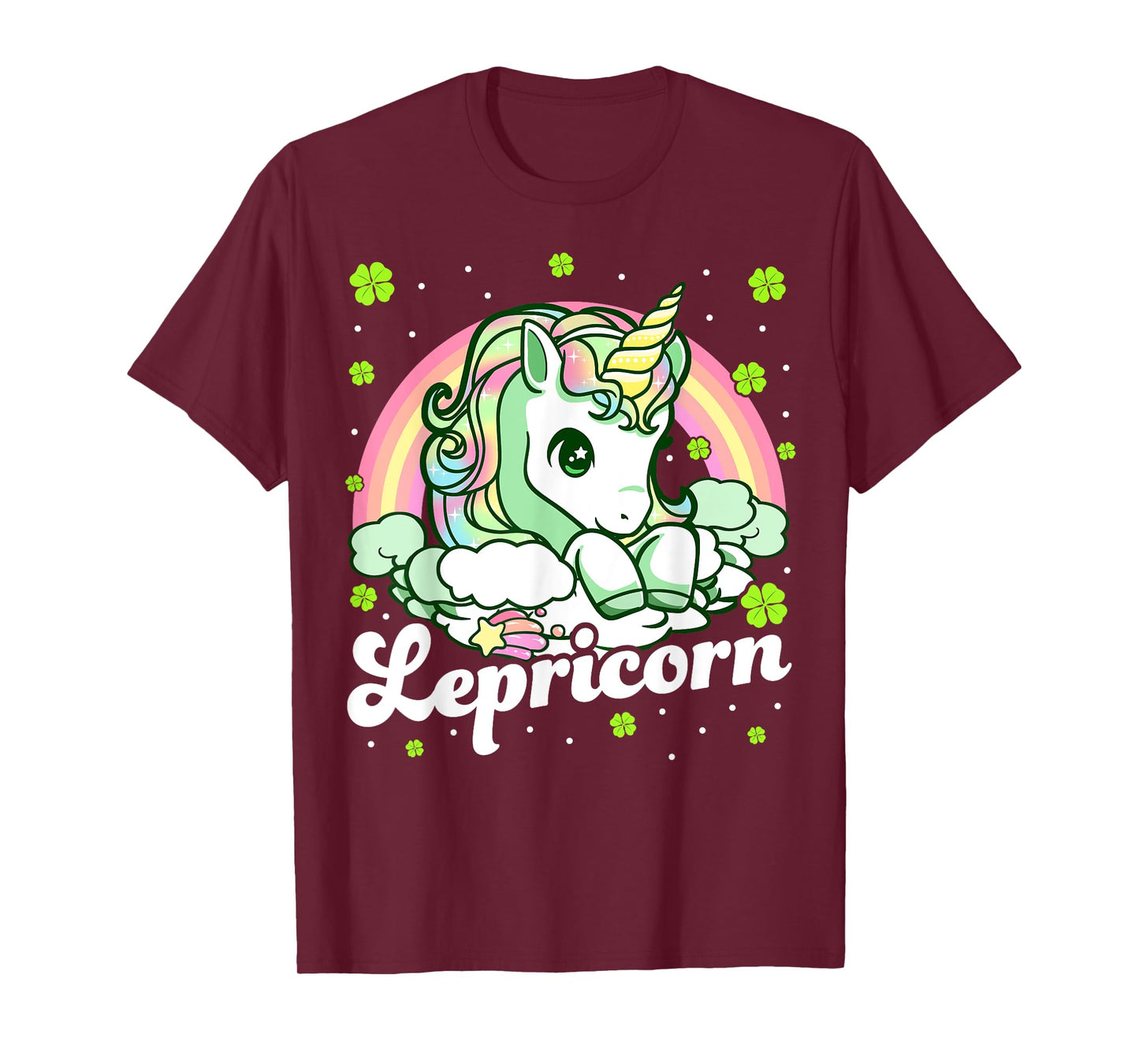 Lepricorn Rainbow St Patricks Day Unicorn Girls Kids Teacher T-Shirt