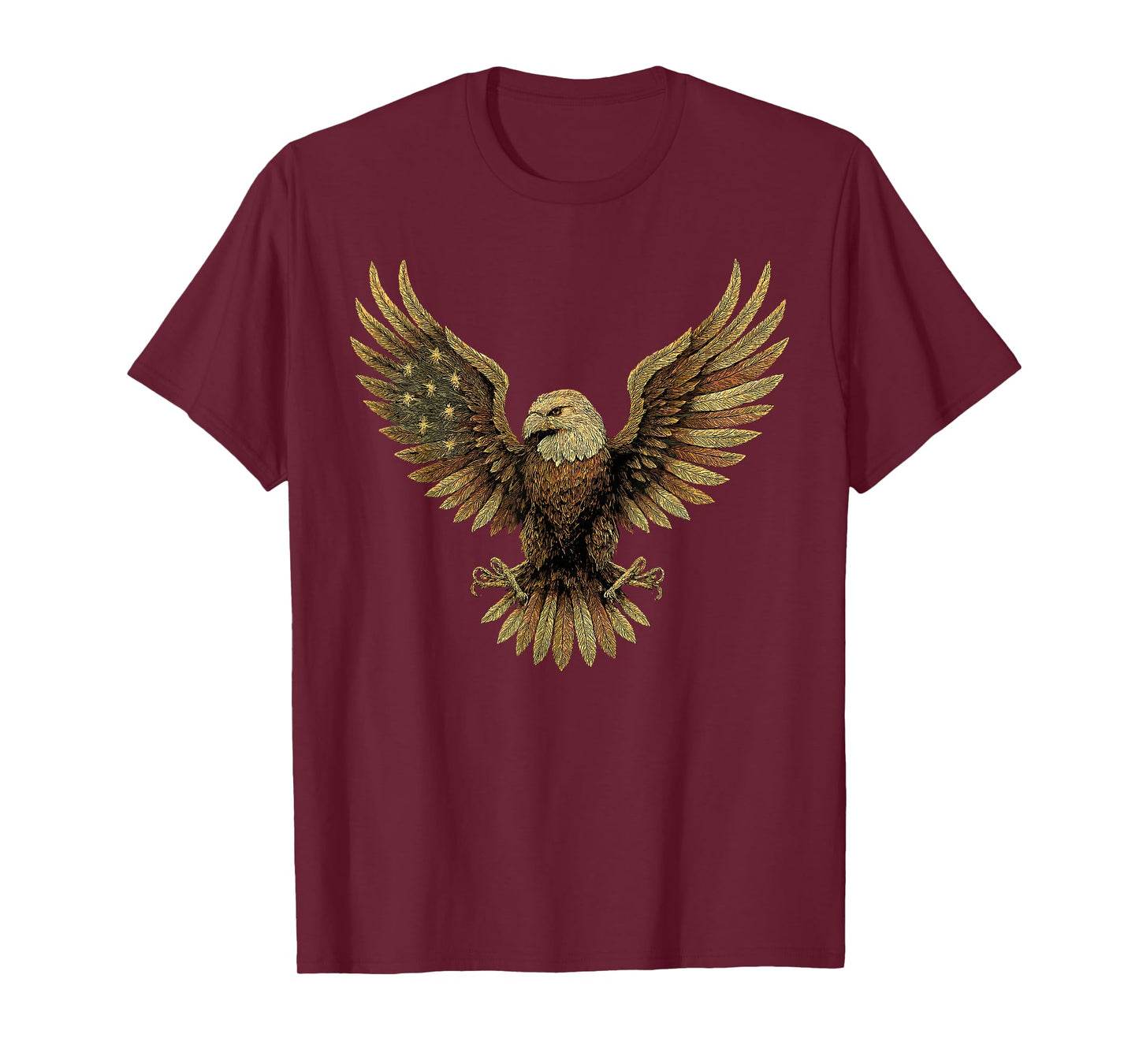Majestic Bald Eagle Spread Wings Art T-Shirt
