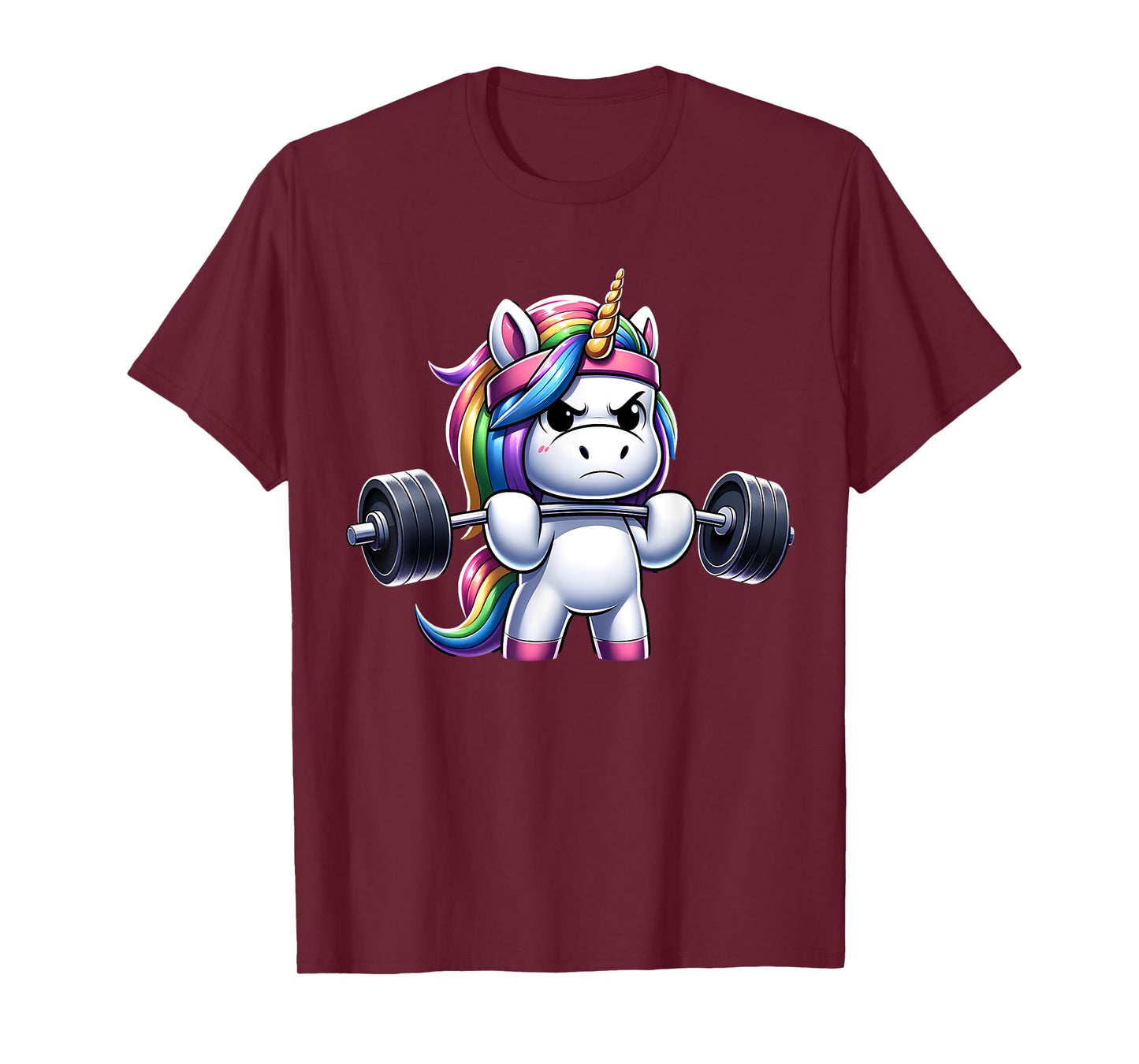 Unicorn Gym Deadlift Fitness Workout Weightlifting T-Shirt