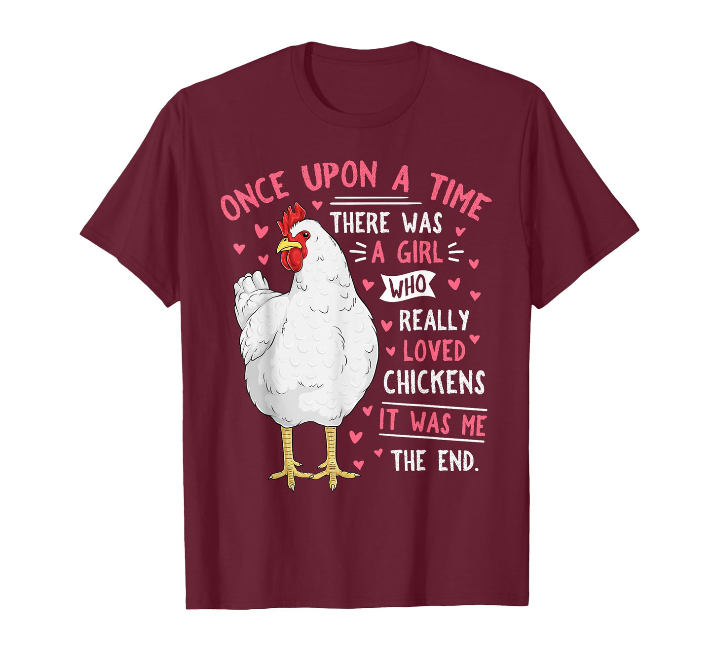 Funny Chicken Lover Women Girls Cute Farm Animal Hen T-Shirt
