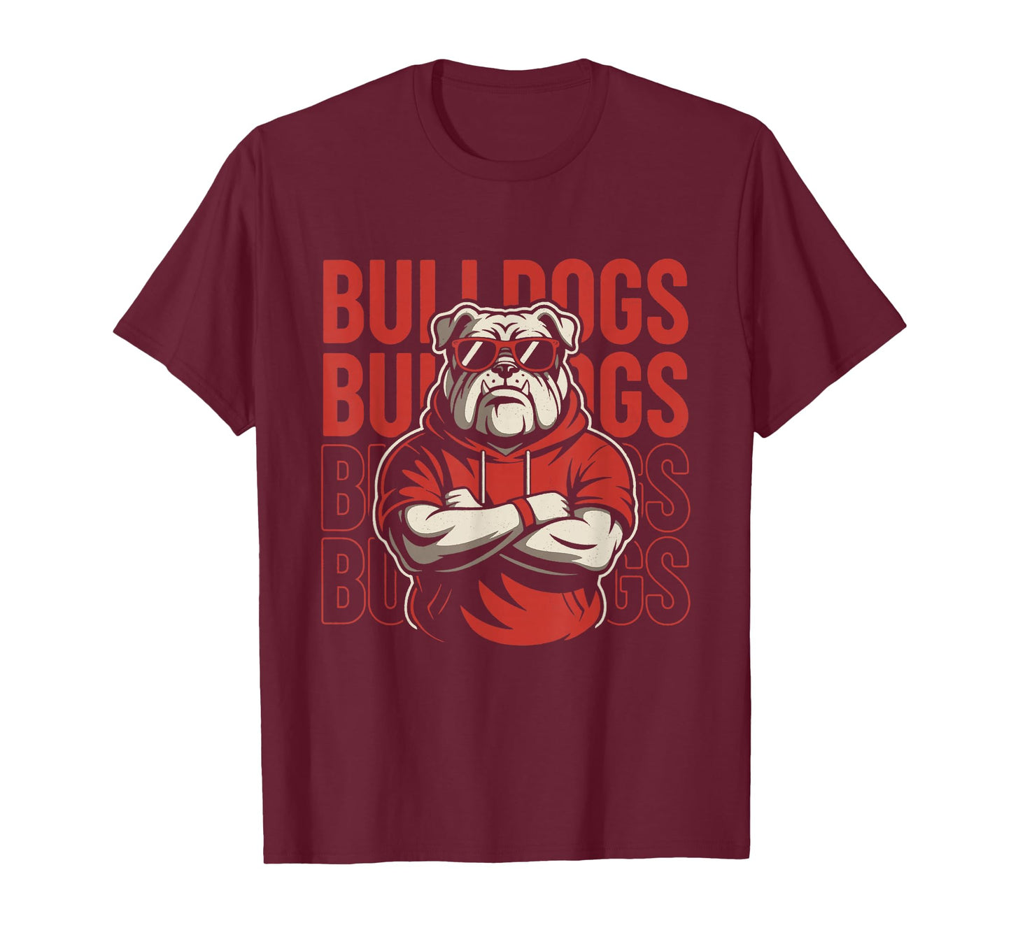 Retro Bulldogs Gift for Men Women Boys Girls Kids T-Shirt