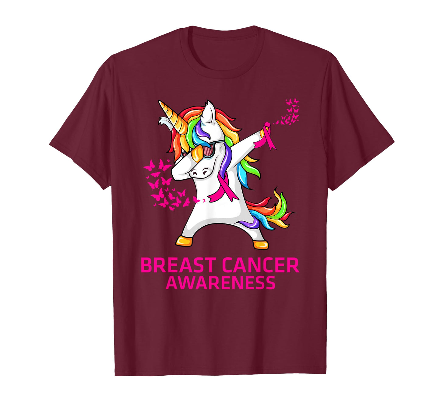 Inspirational Breast Cancer Awareness Unicorn T-Shirt