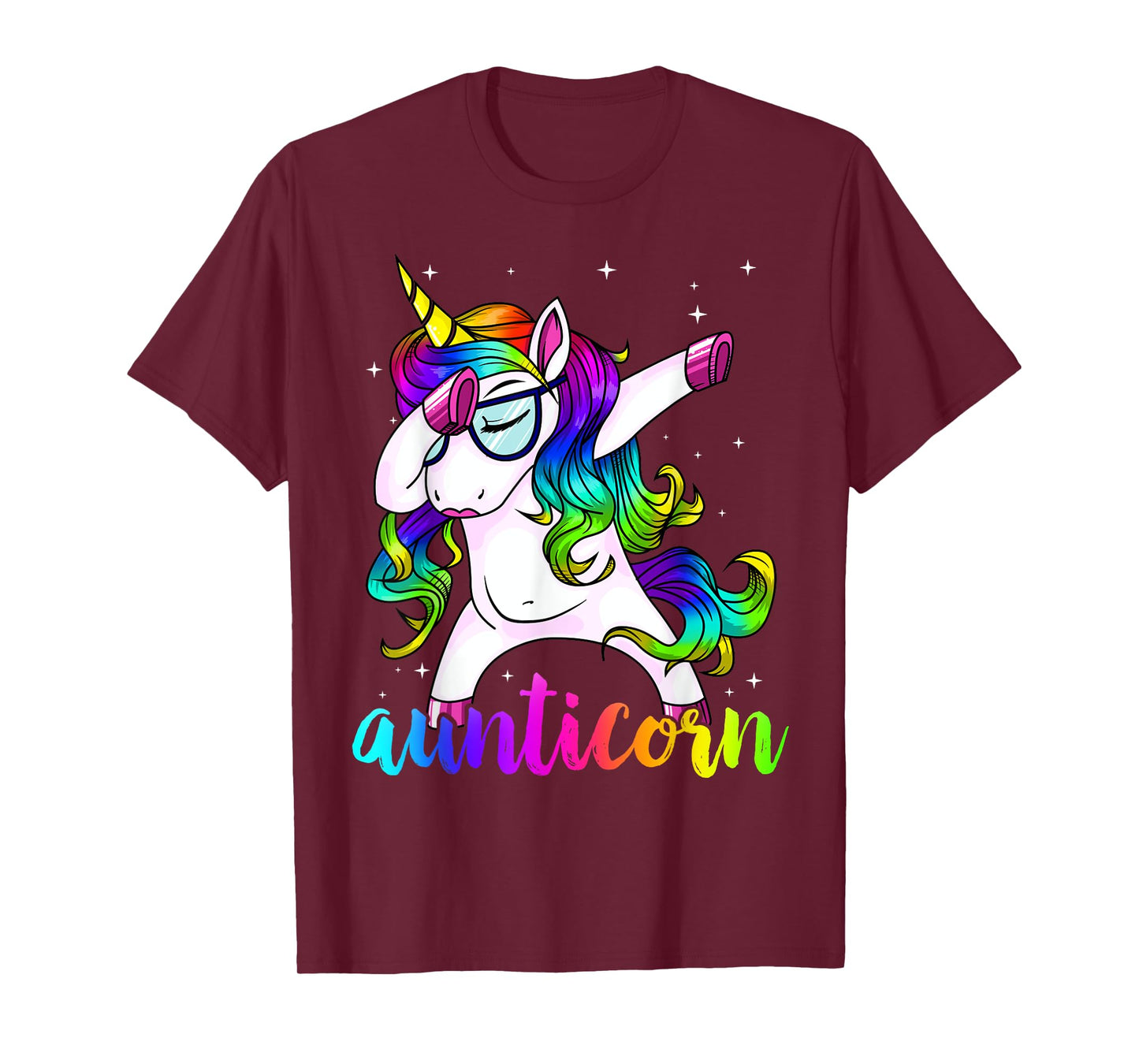 Aunticorn Aunty Dabbing Unicorn Auntie Aunt Christmas Gift T-Shirt