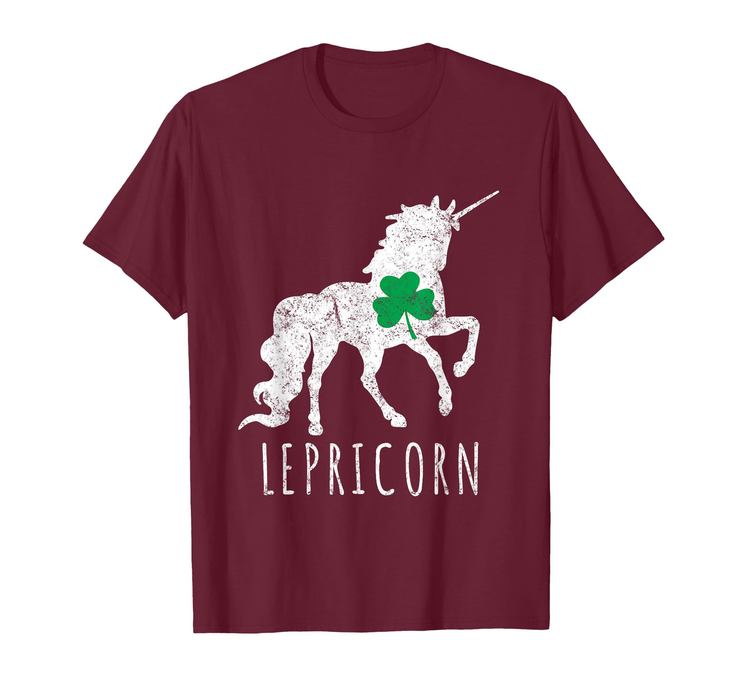 Lepricorn Green Shamrock Funny Leprechaun Unicorn T-Shirt