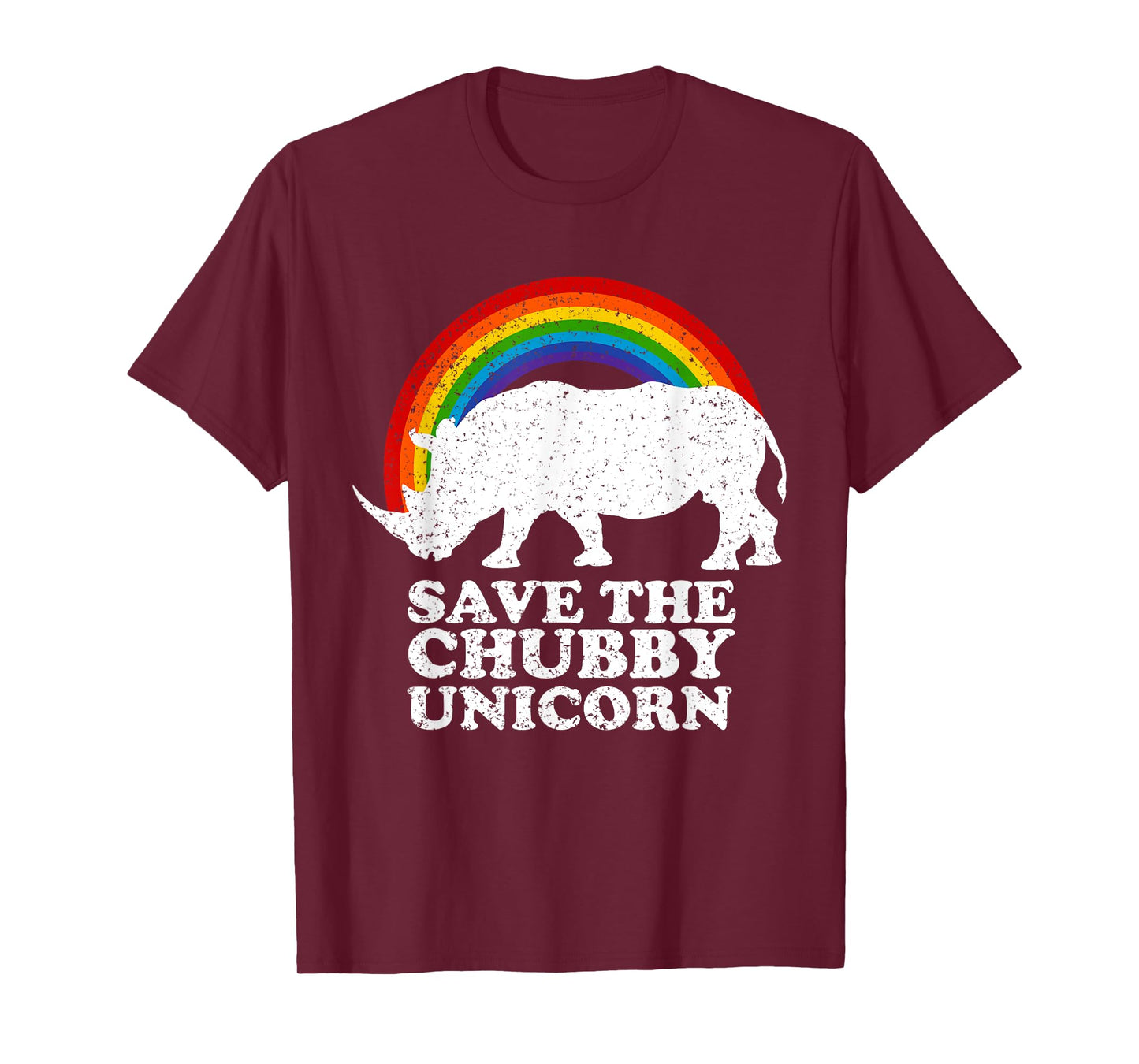 save the chubby unicorns rainbow Save the Rhino Day T-Shirt