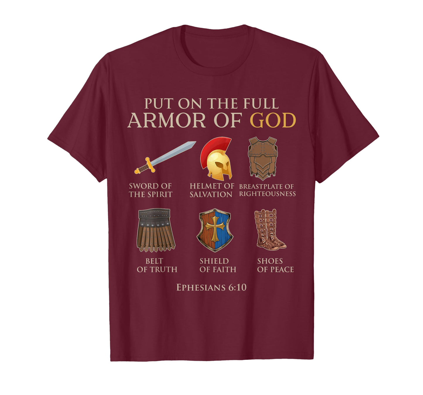 Toddler Boy Armor Of God Brother Son Men Kid Christian Jesus T-Shirt