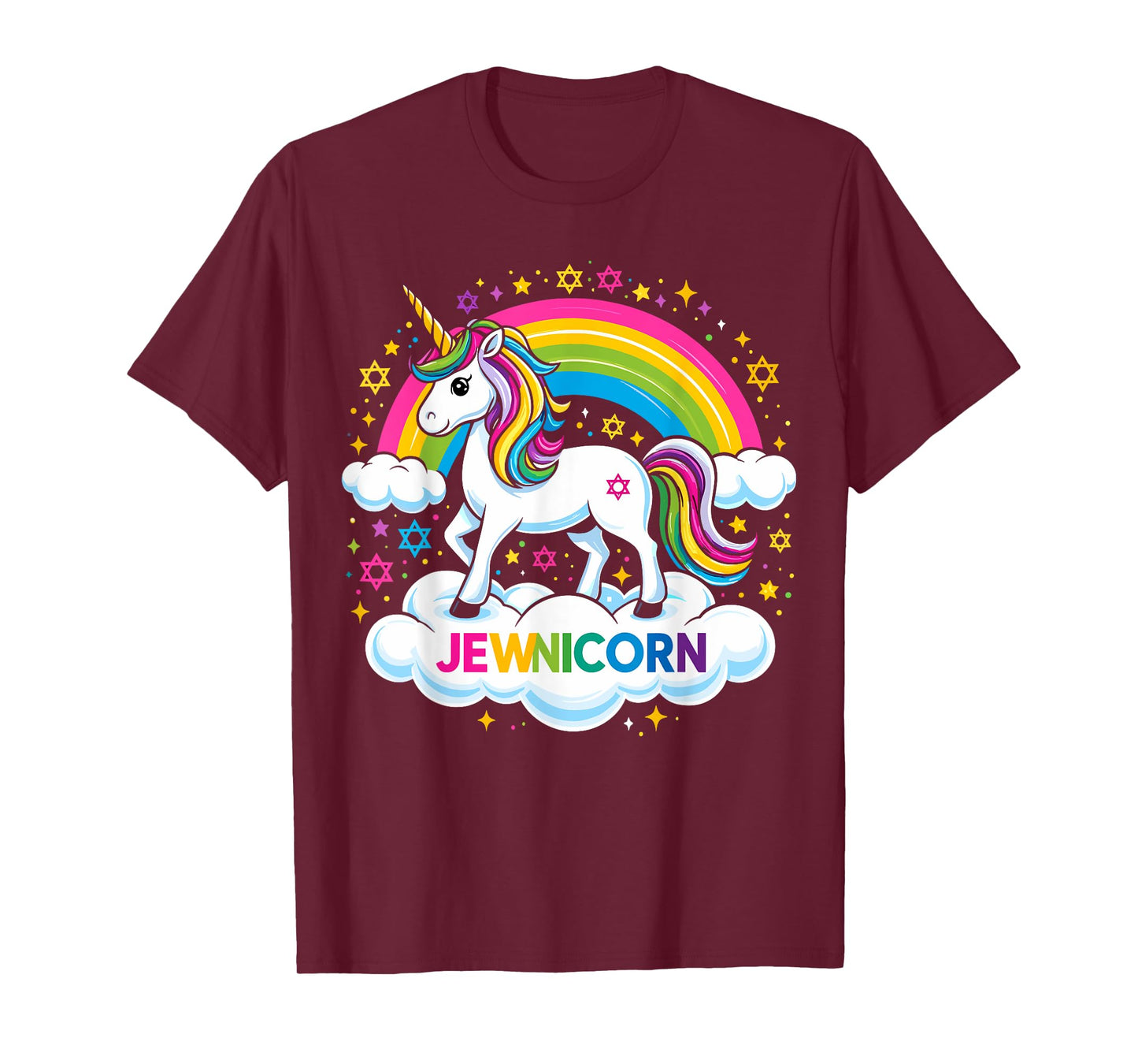 Hanukkah Jewnicorn Funny Jewish Unicorn T-Shirt