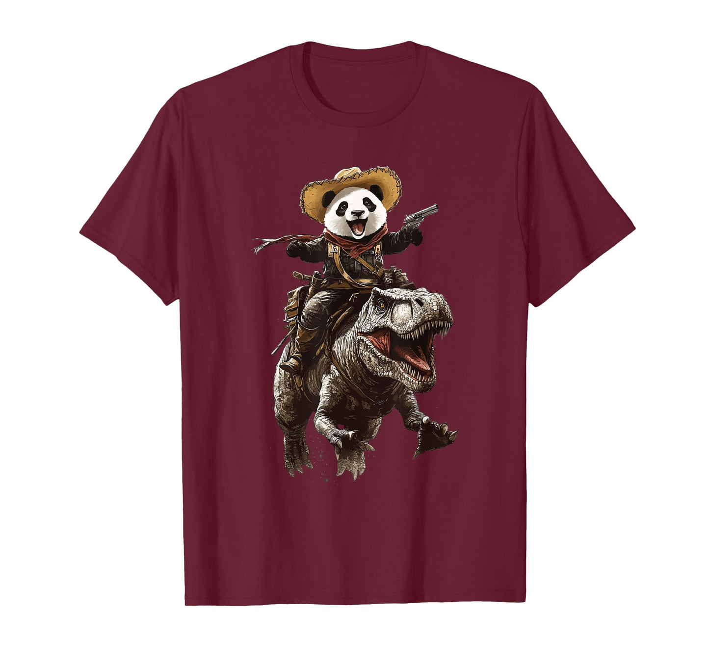 Panda T Rex Cowboy T-Shirt