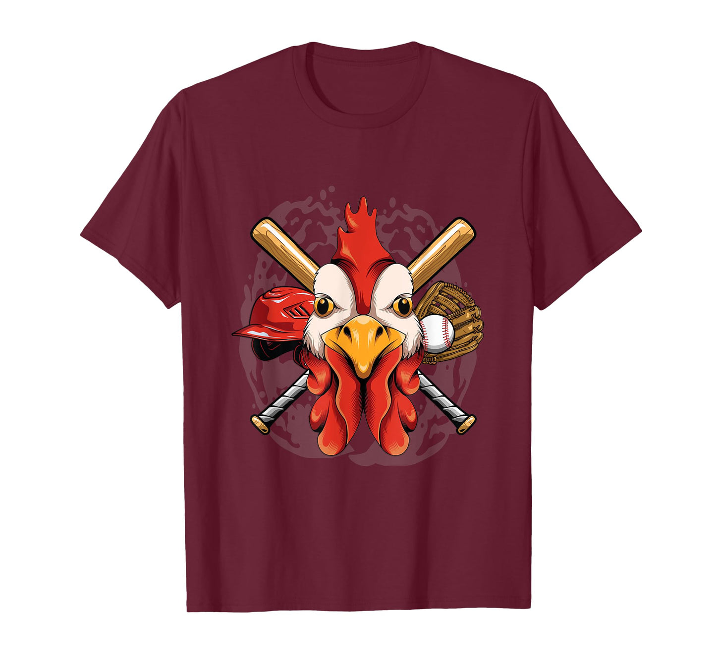Baseball Player Chicken Pitcher Catcher Baseball Coach Farm T-Shirt