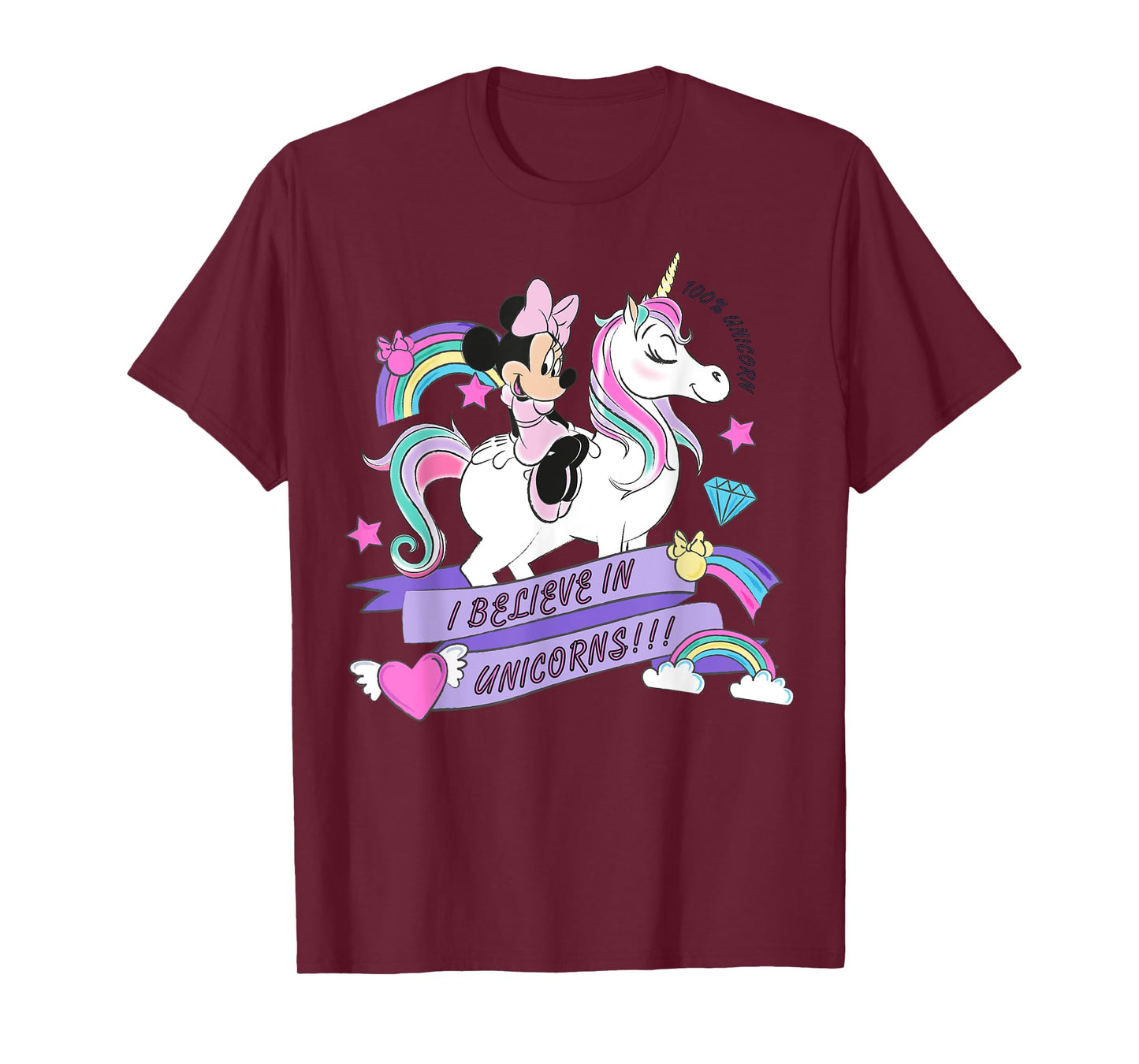 Disney Minnie Mouse Unicorn 100 Unicorn T-Shirt