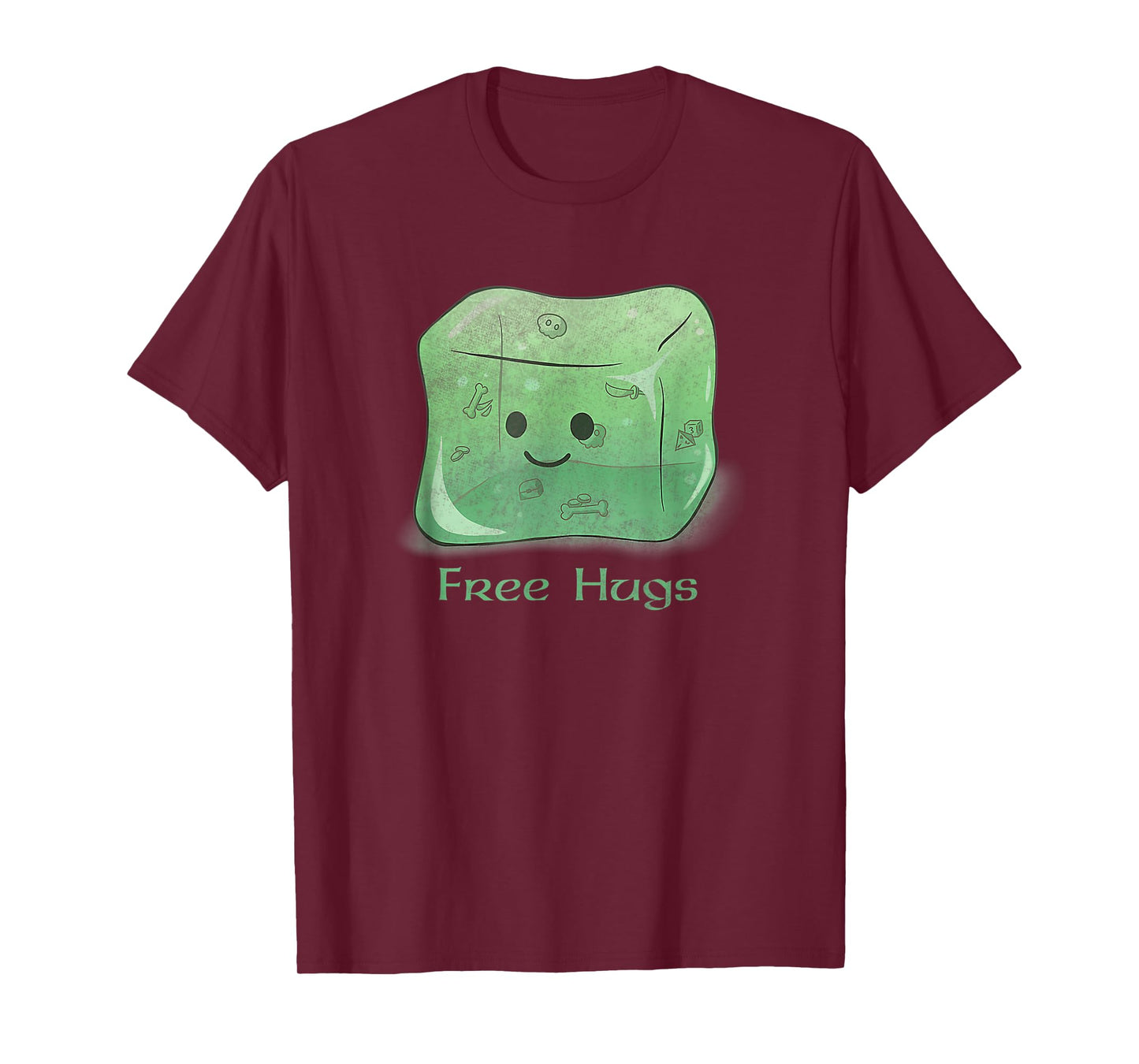 Vintage Gelatinous Cube, Free Hugs Design Men and Women T-Shirt