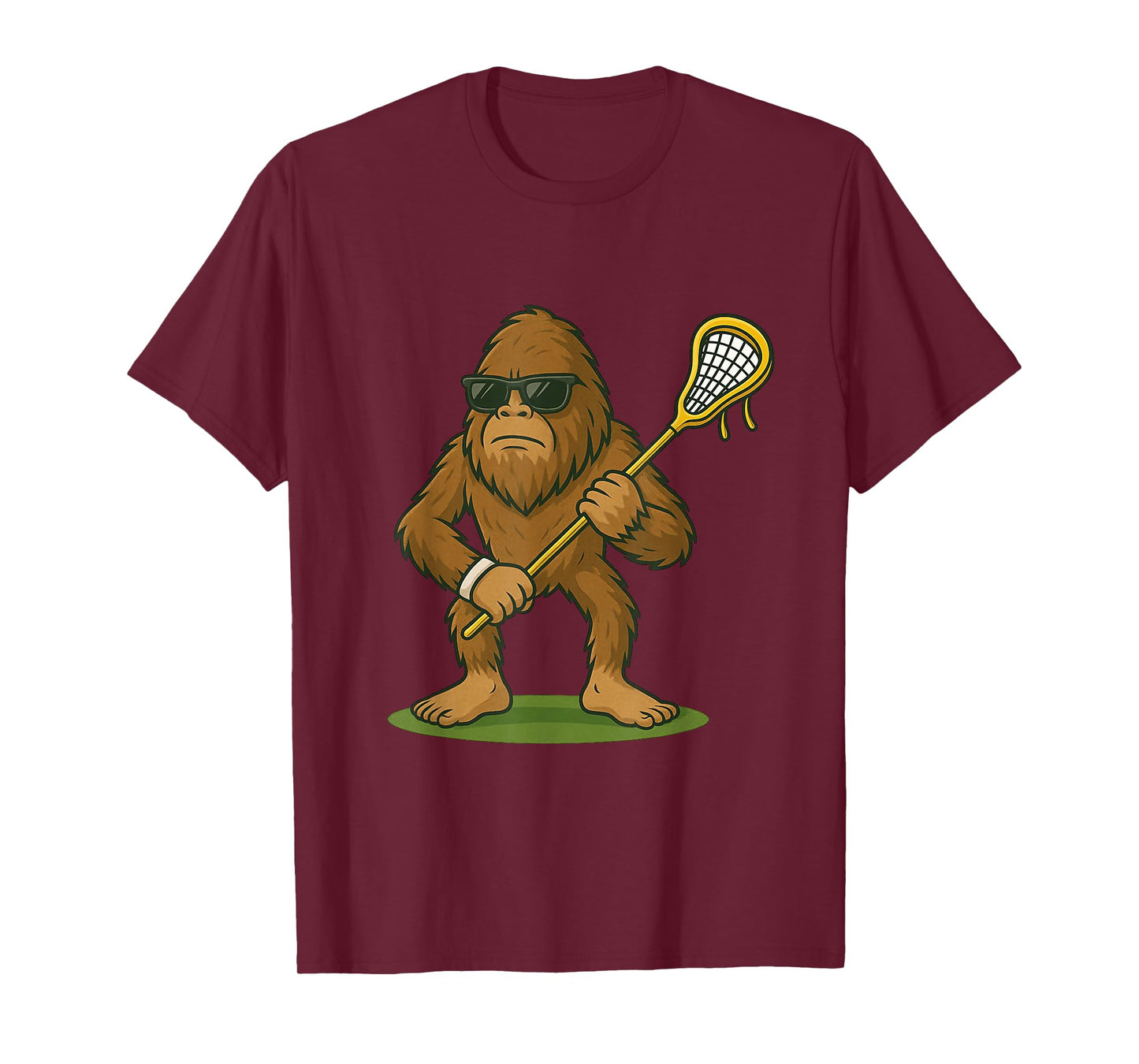 Funny Lacrosse LAX Bigfoot Kids Men Women Lacrosse Player T-Shirt