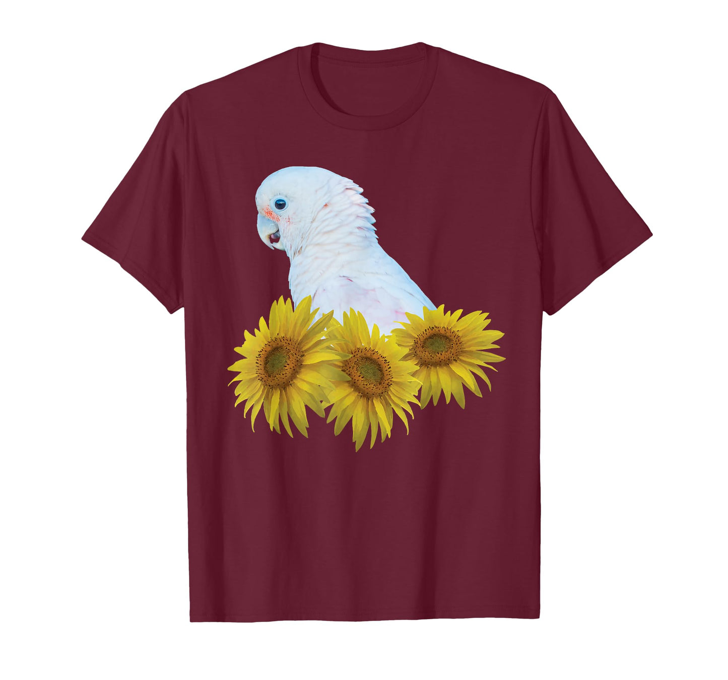 Goffins Cockatoo Parrot Sunflower T-Shirt