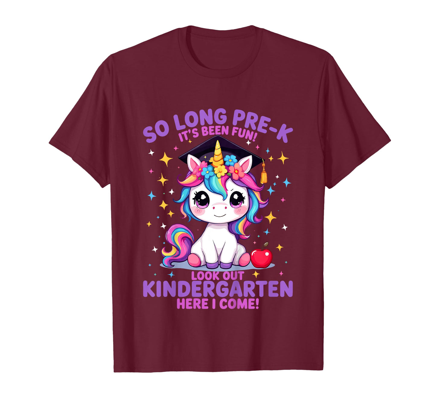 So Long Pre-K Graduation for Girls PreK Graduates Unicorn T-Shirt