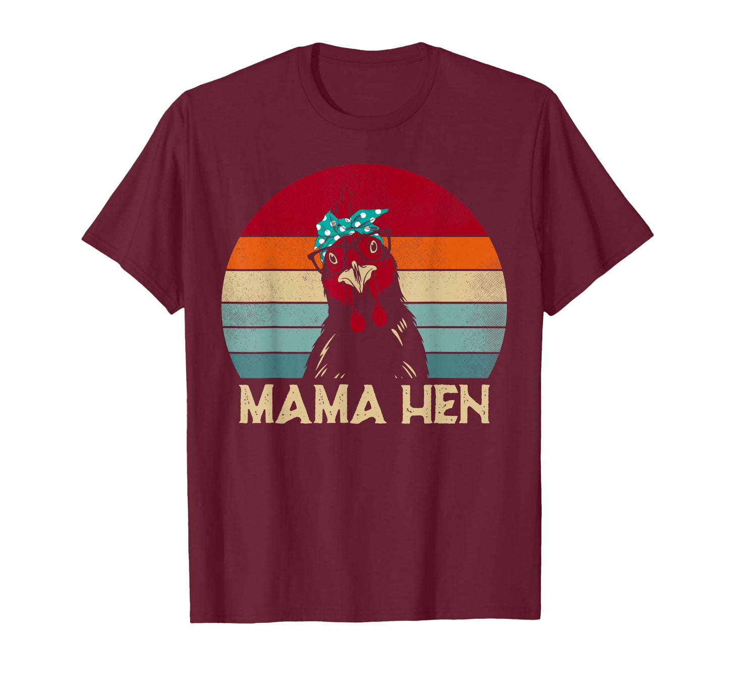 Funny Mama Hen Chicken Mom Gifts Chicken Pajamas Retro T-Shirt