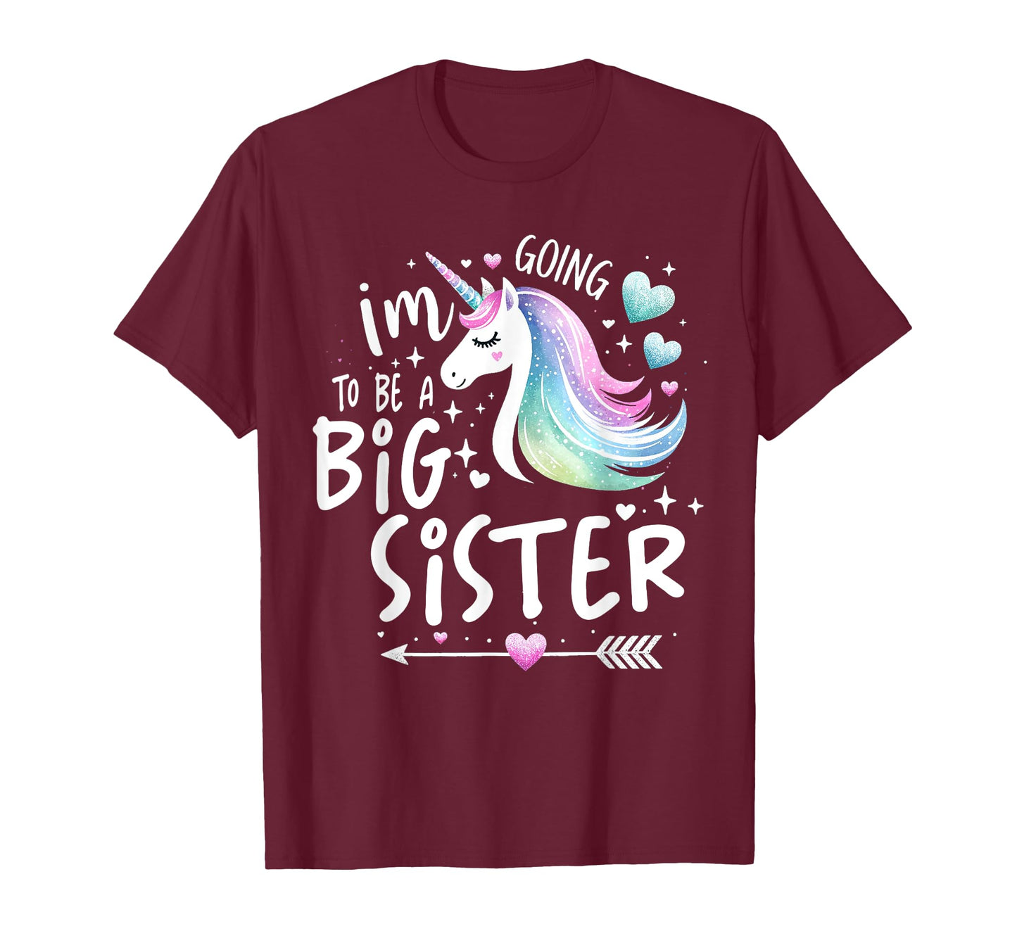 Best Sibling Baby Shower Big Sister Shirts for Girls Unicorn T-Shirt
