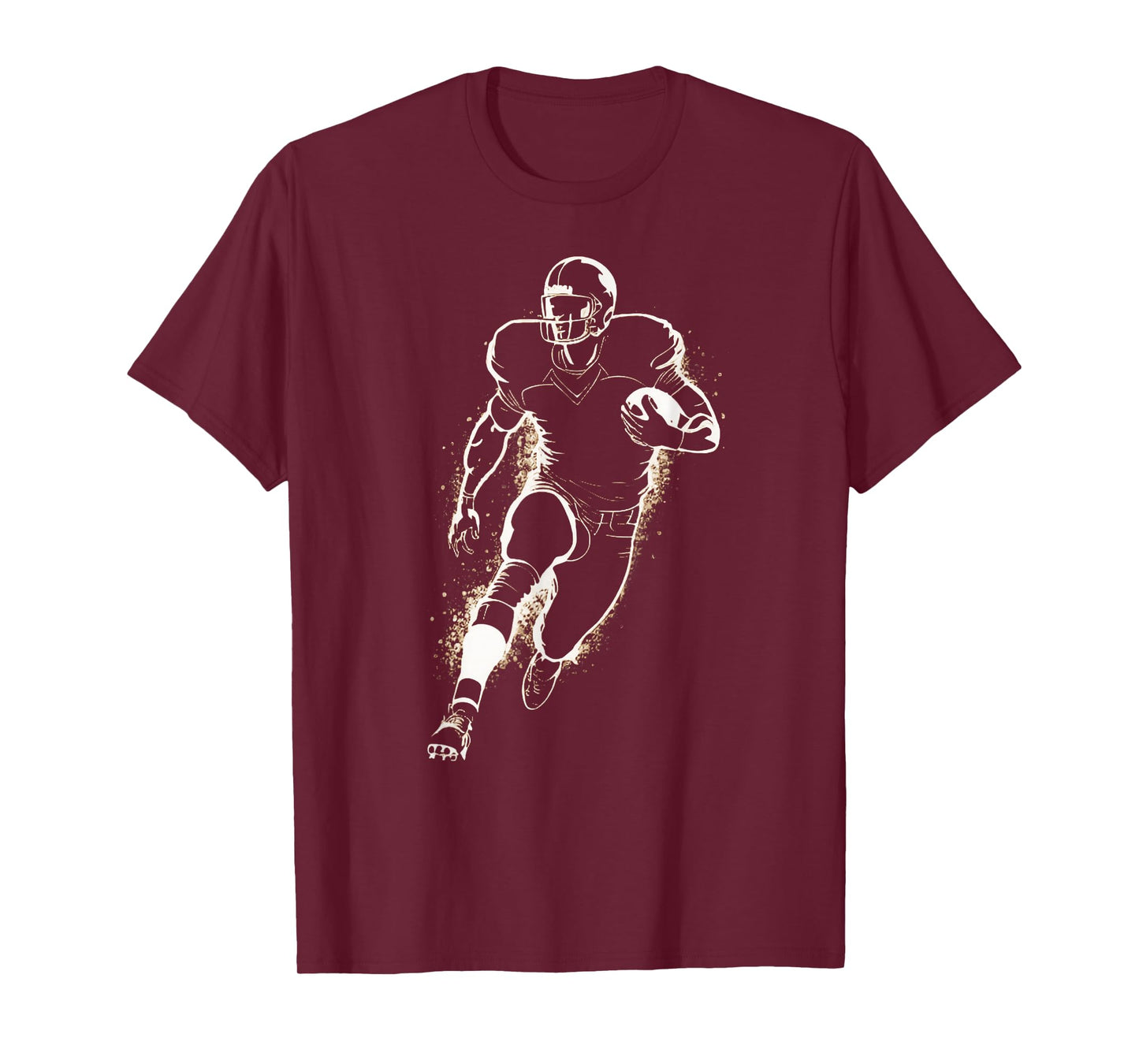 Football Player Action Silhouette Minimal T-Shirt