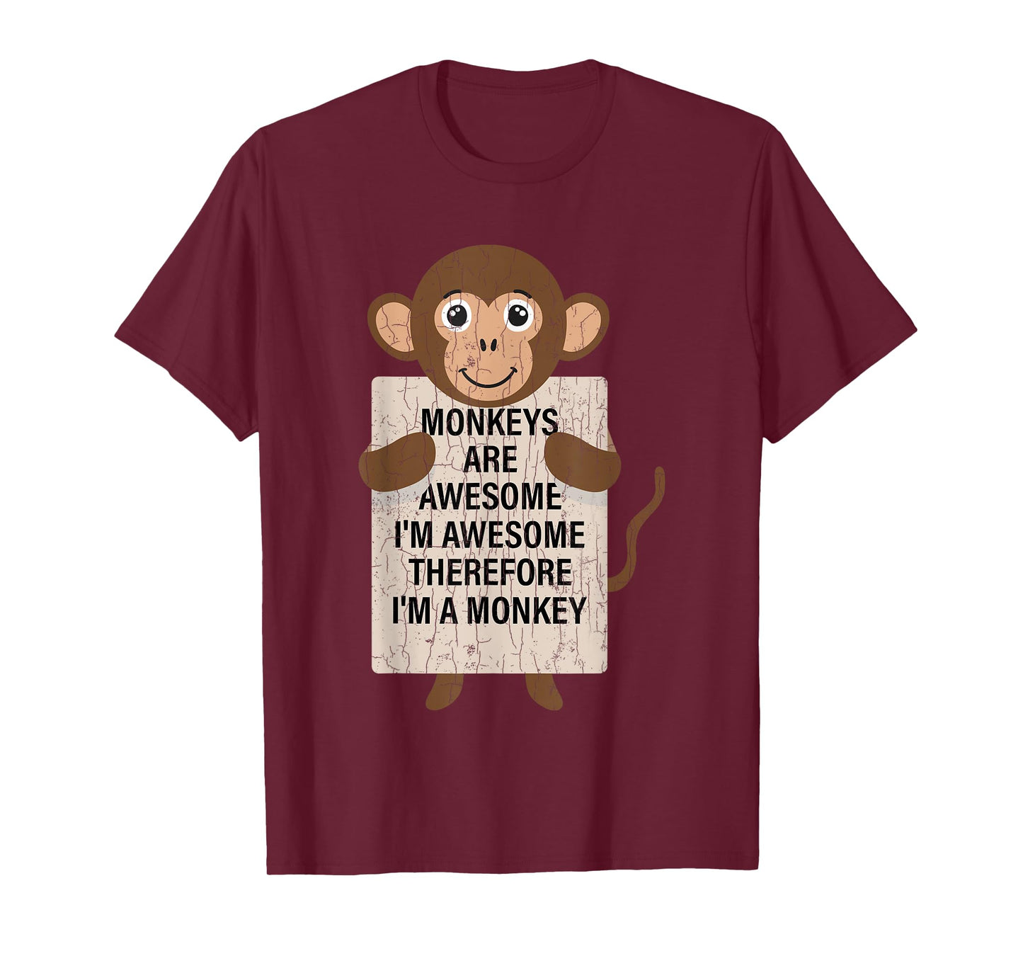 Monkeys Are Awesome Funny Monkey Animal Lover Graphic T-Shirt