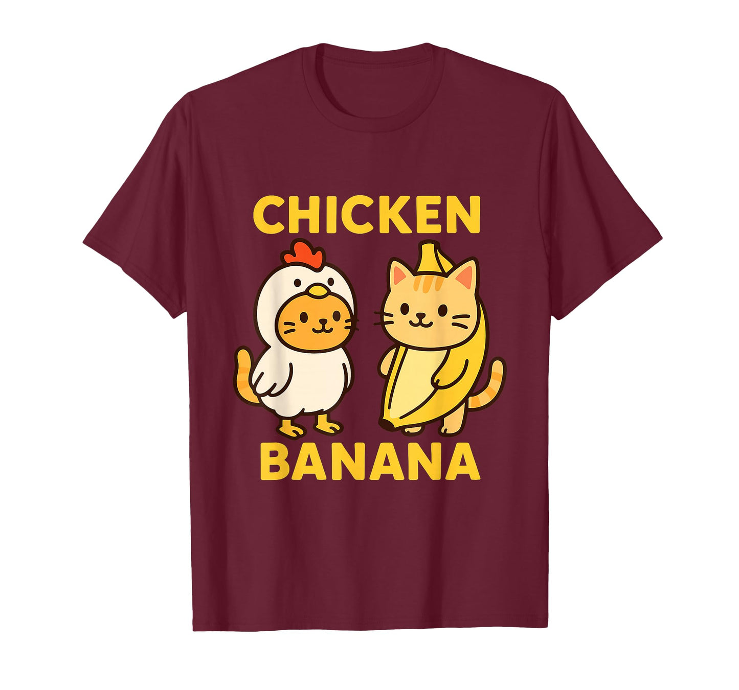 Funny Cat Chicken Banana T-Shirt