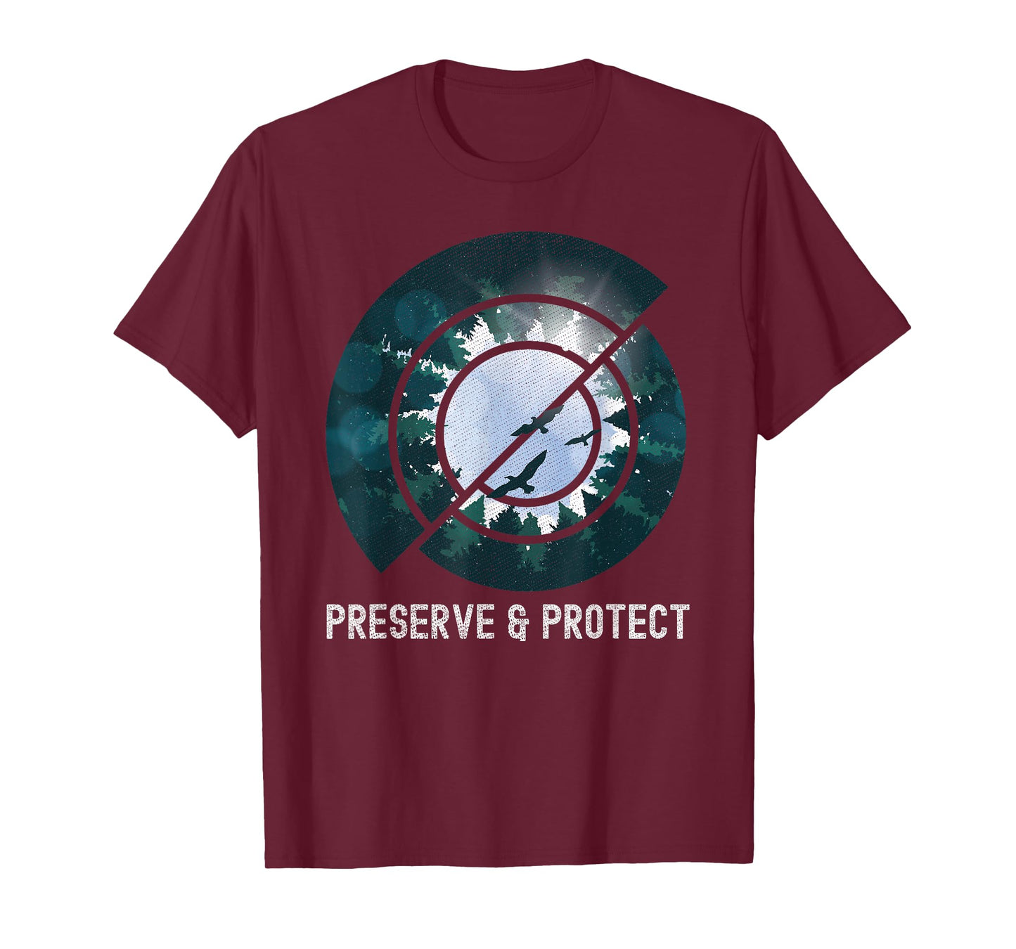 Wildlife Nature Preserve & Protect Bird Forest Conservation T-Shirt