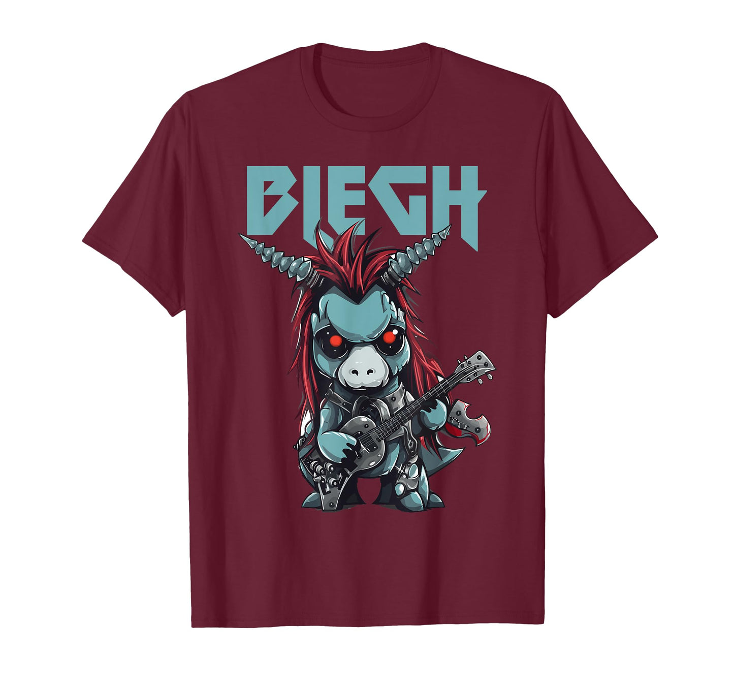 Blegh Heavy Metal Metalcore Unicorn T-Shirt