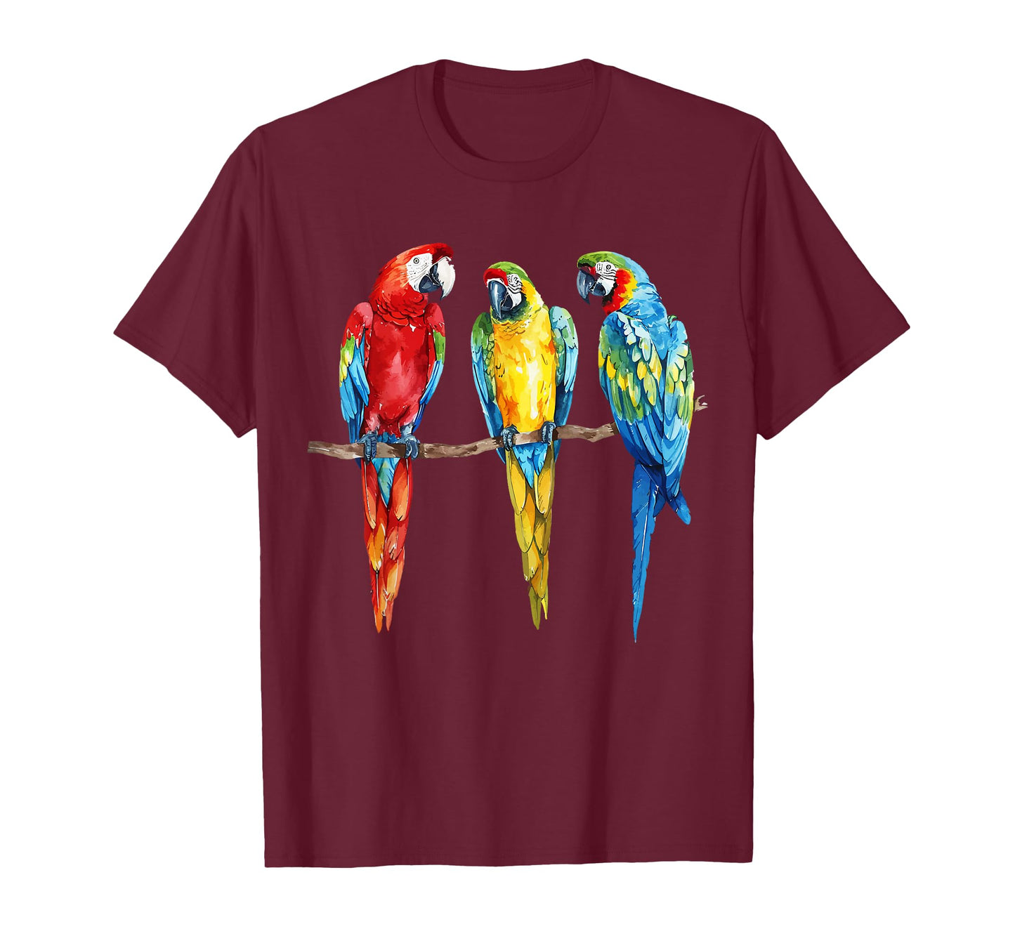 Colorful Parrot Watercolor T-Shirt