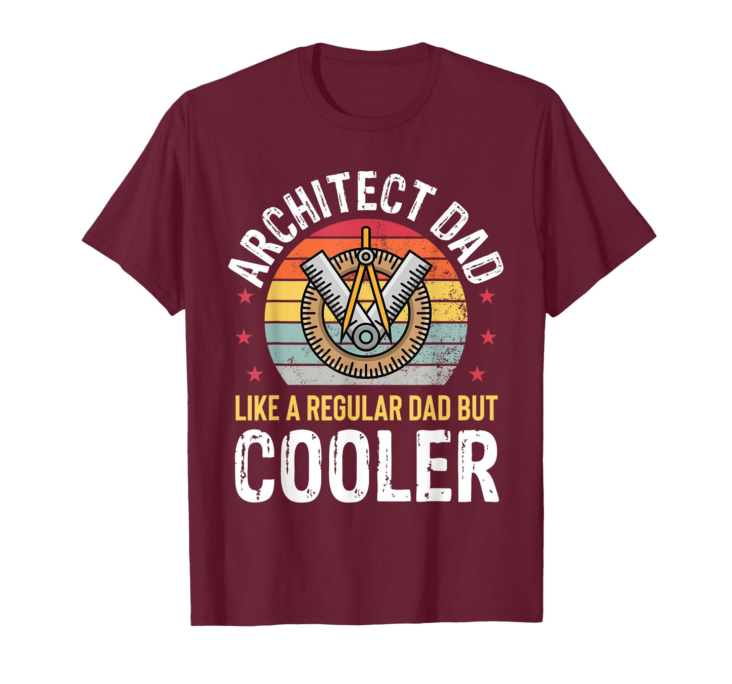 Architect Dad Architecture Engineer Father Mens Retro Funny T-Shirt