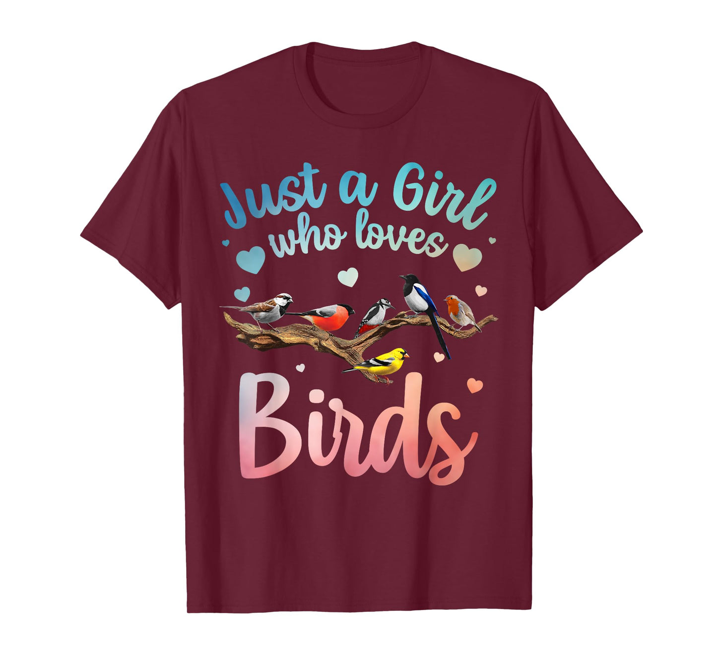 Cool Bird Watcher Art For Women Girls Birding Nerd Birder T-Shirt