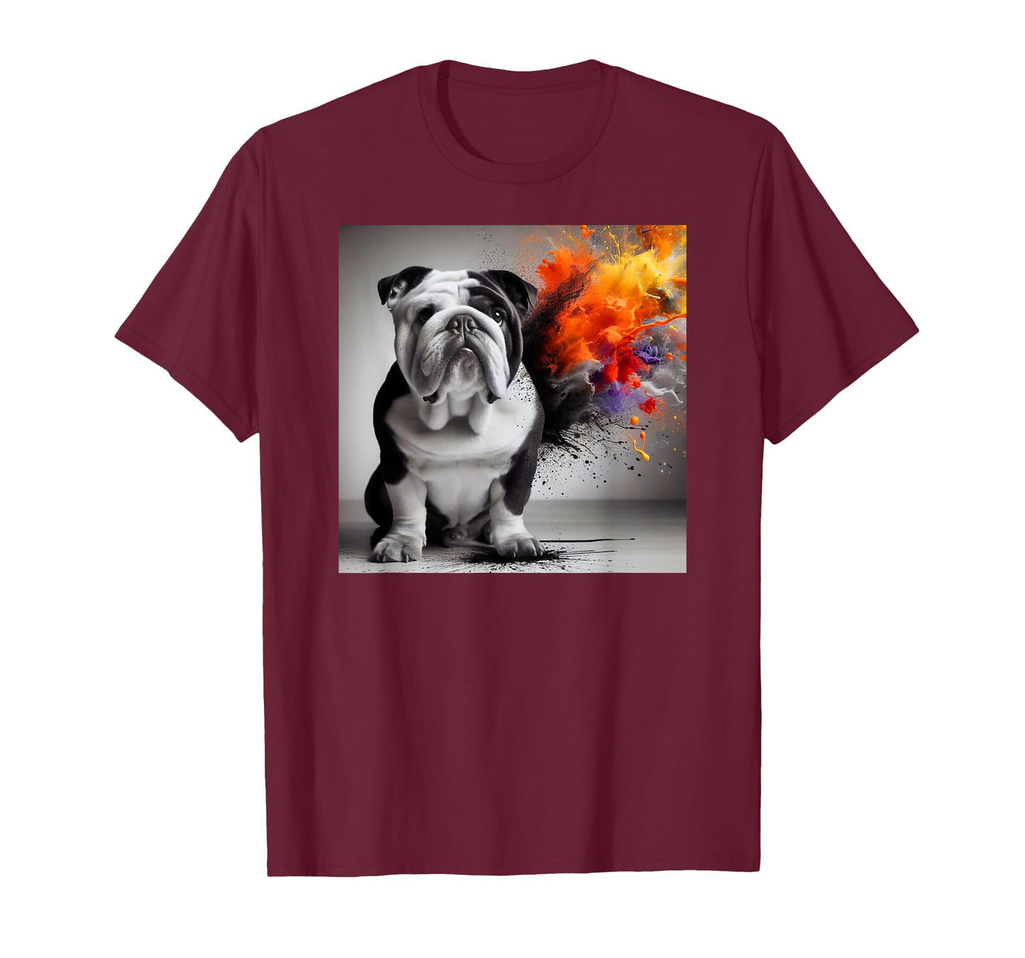 Bold Bulldog Contrast, Bulldog themed Men Women Kids T-Shirt