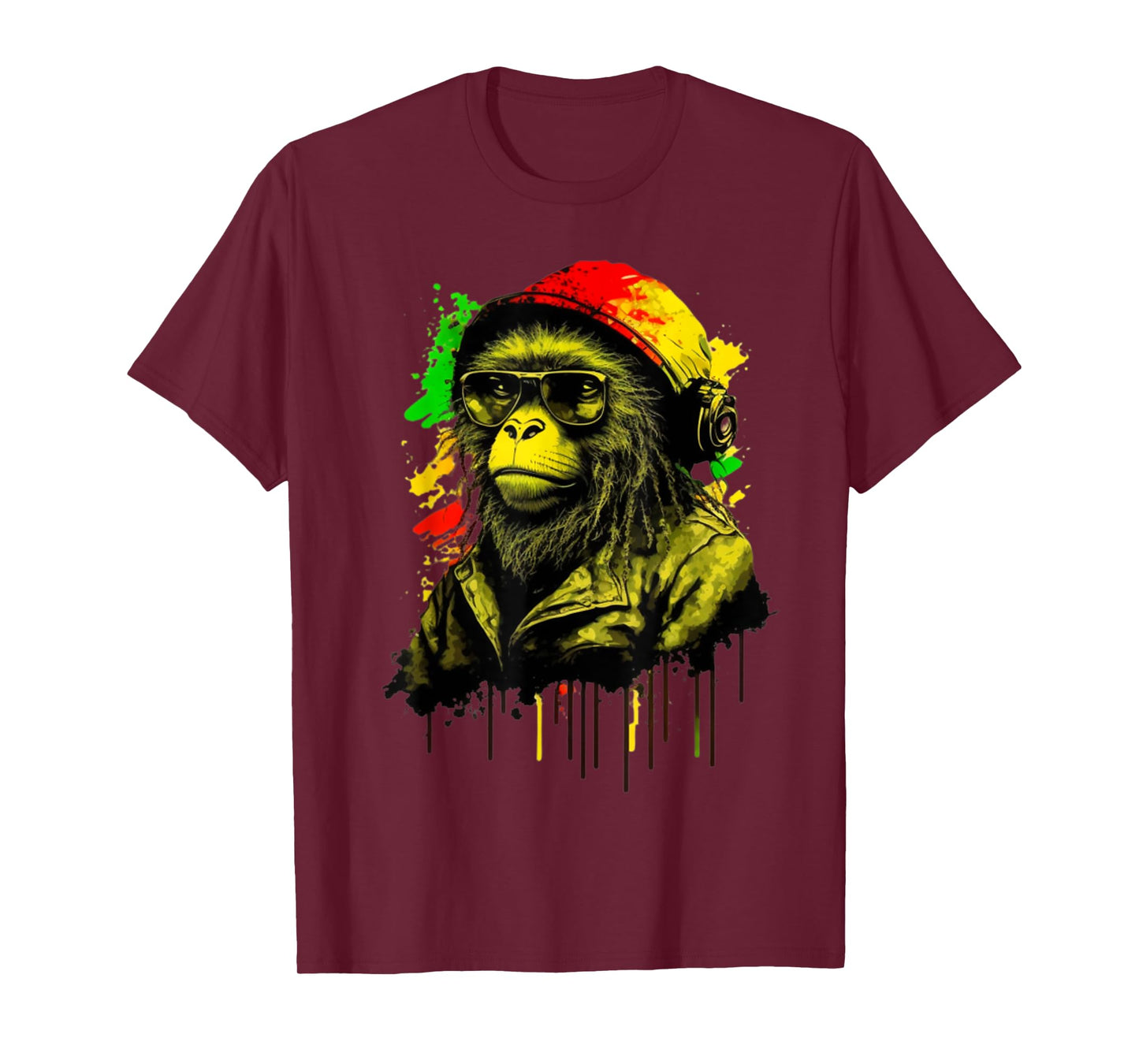 Rasta Monkey Stylish Rastafari Design Reggae & Jamaica Vibes T-Shirt