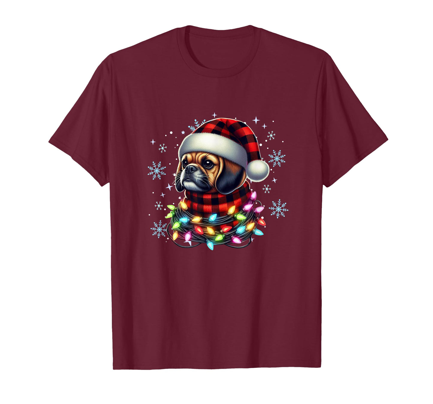 Puggle Christmas Gifts for Puggle Lovers Unisex-Kids Black Puggle Xmas Puggle Lover T-Shirt