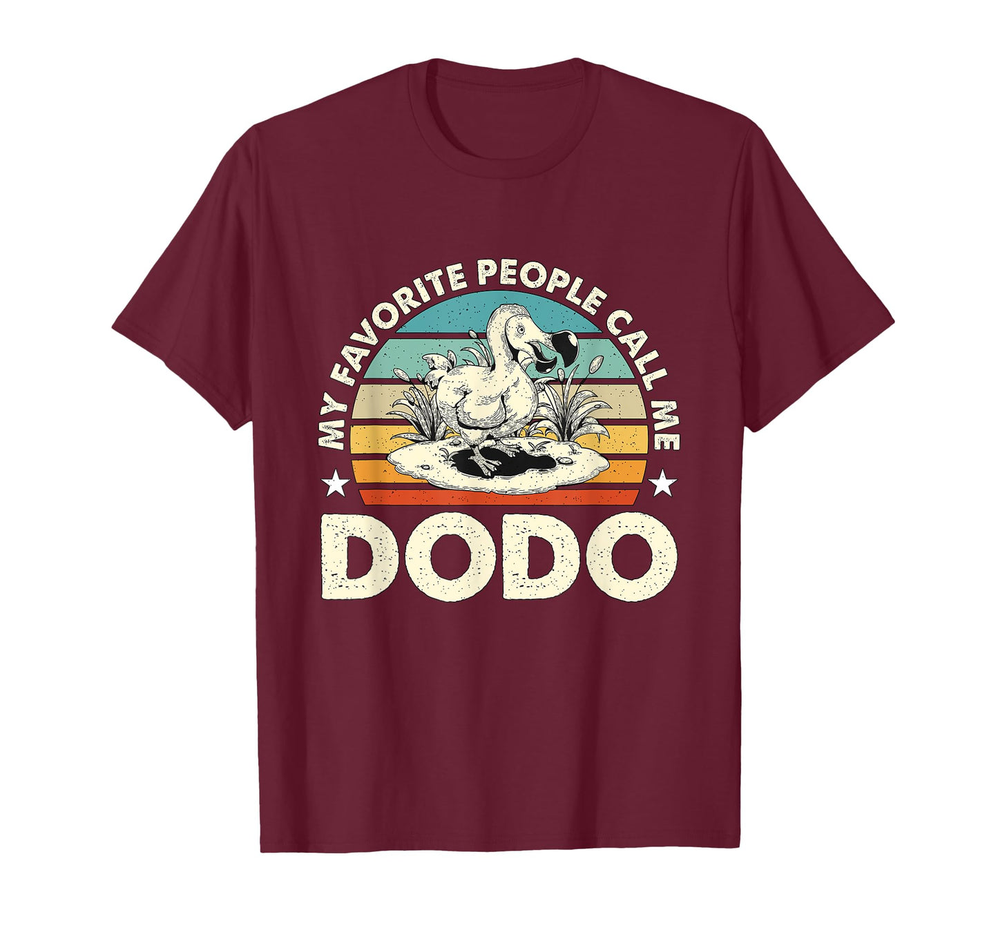 My Favorite People Call Me Dodo Retro Flightless Dodo Bird T-Shirt