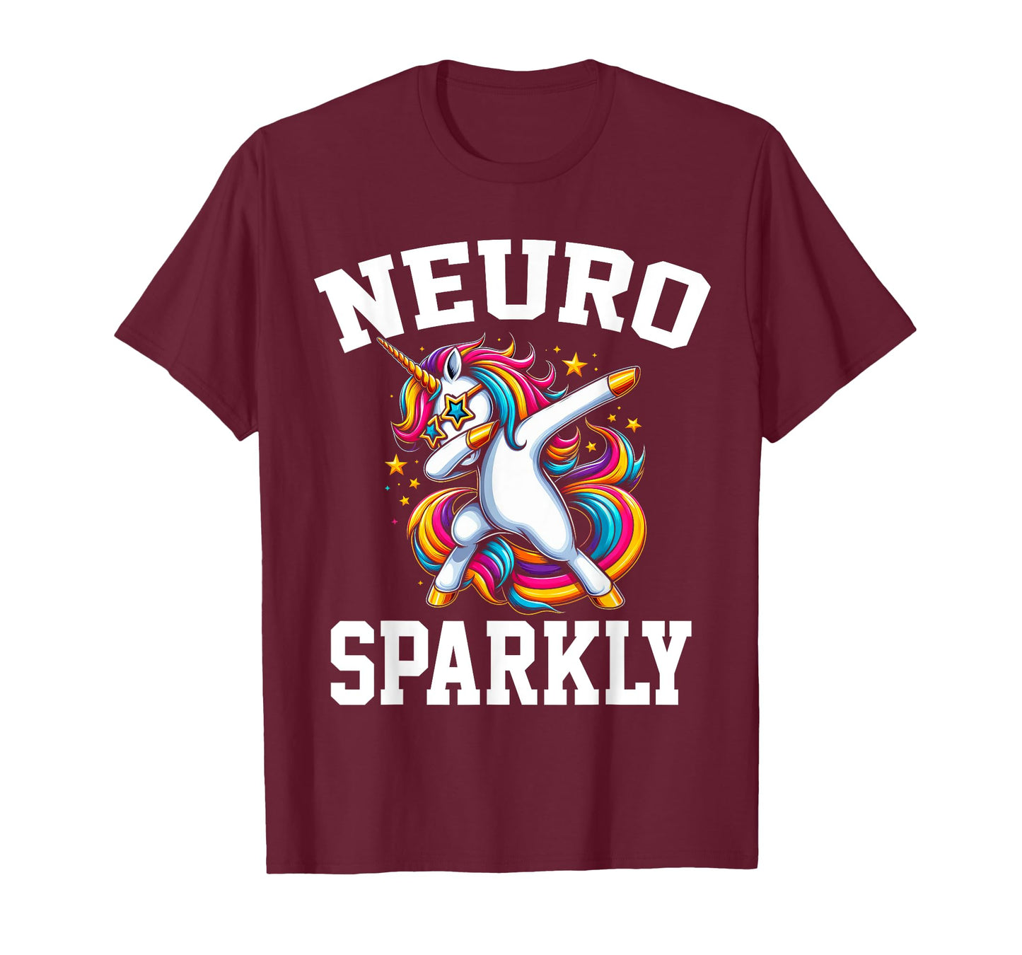 Neurodivergent Neurosparkly Neurodivergence Unicorn ADHD ASD T-Shirt