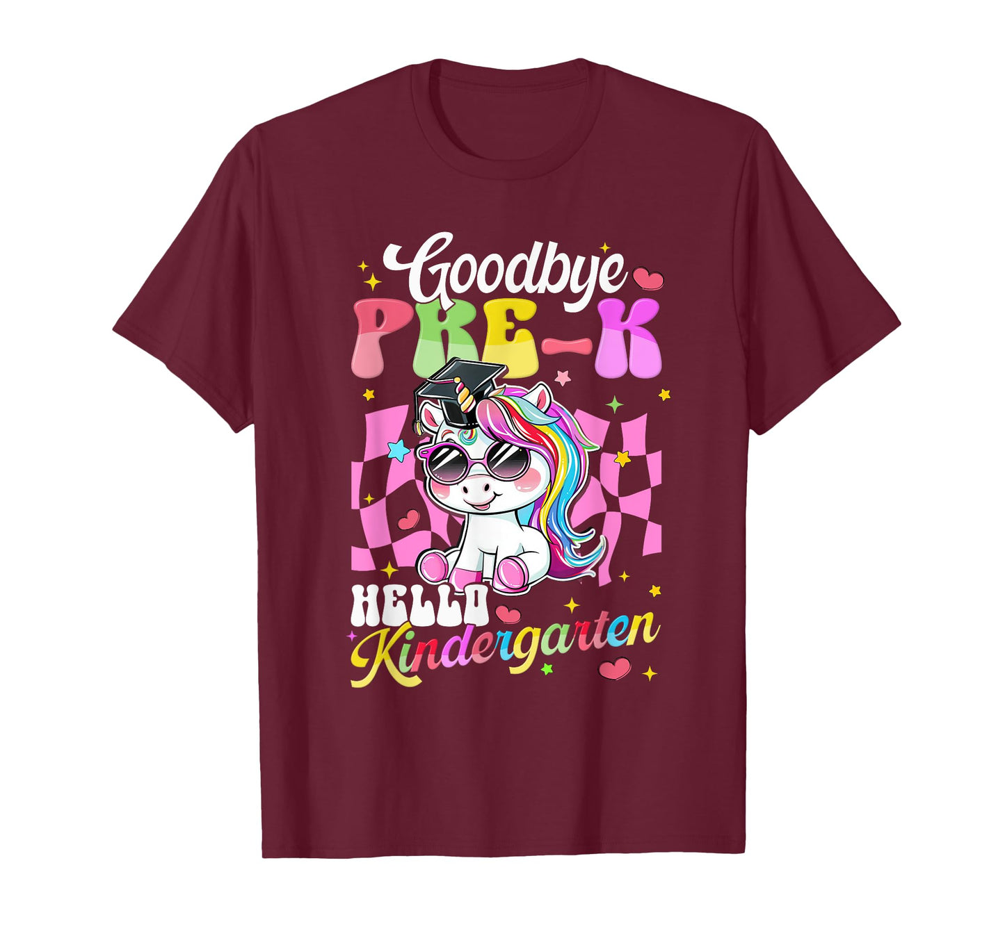 Girls Pre-K Graduation Cute Unicorn Preschool Graduate 2025 T-Shirt
