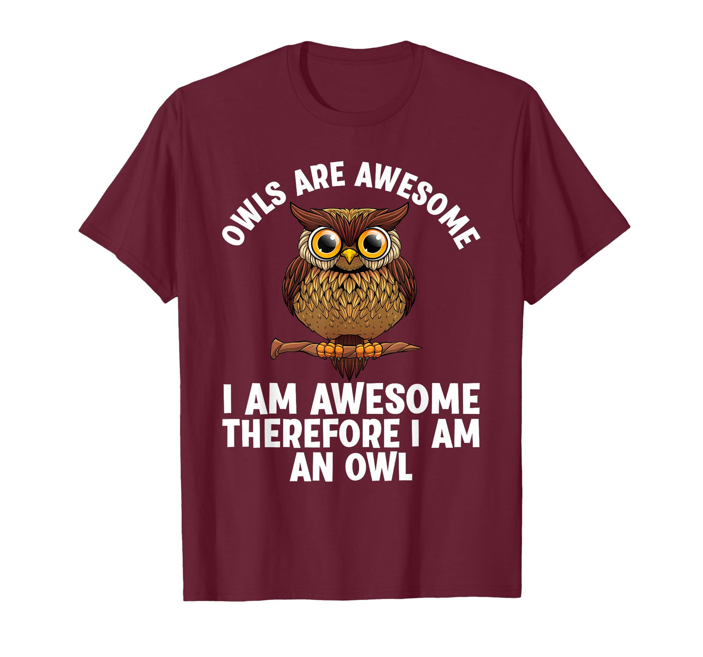 Funny Owl Design For Men Women Night Owl Animal Owl Lover T-Shirt, Small, Black